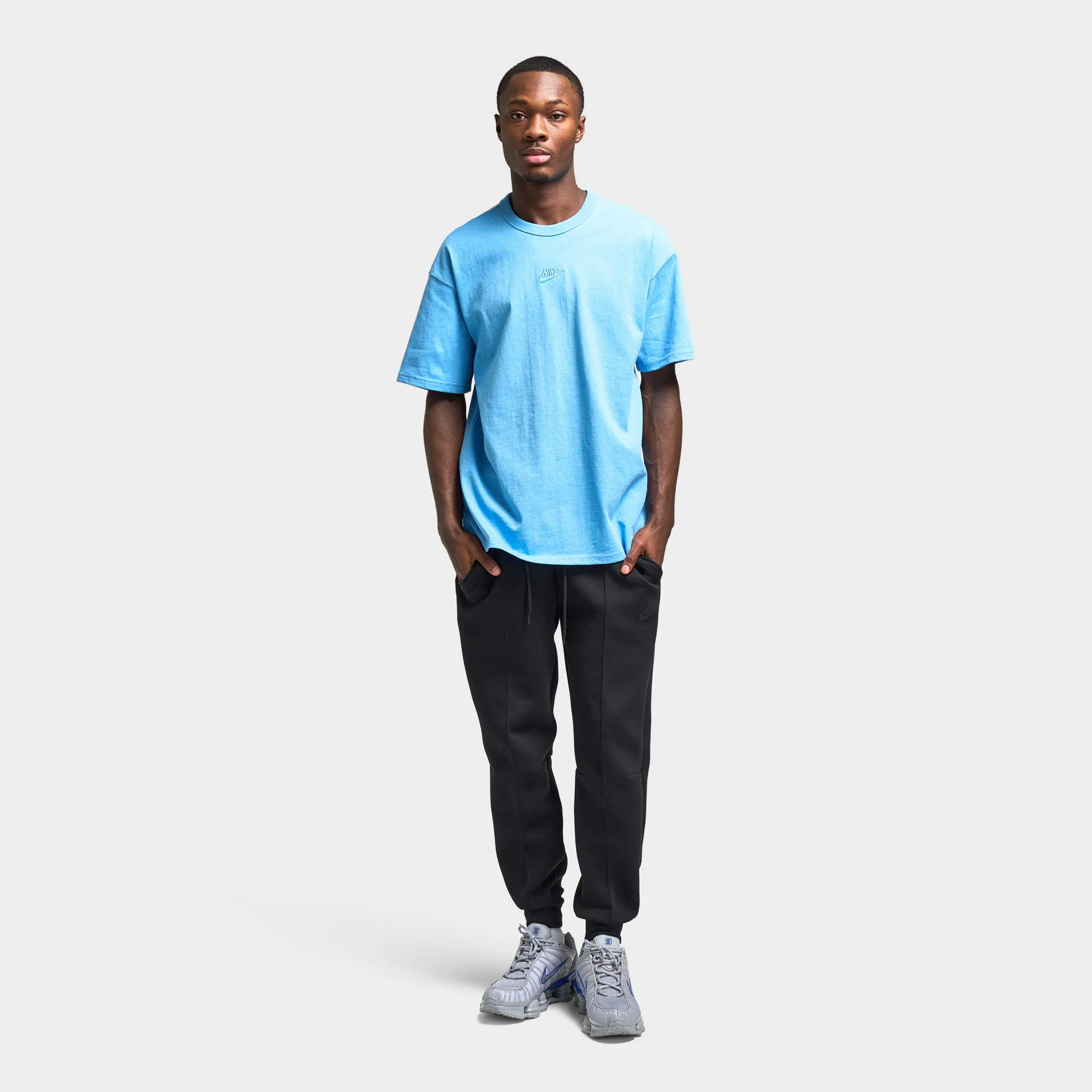 T-shirt Essential Premium Nike Sportswear pour Homme Bleu Université / Htr