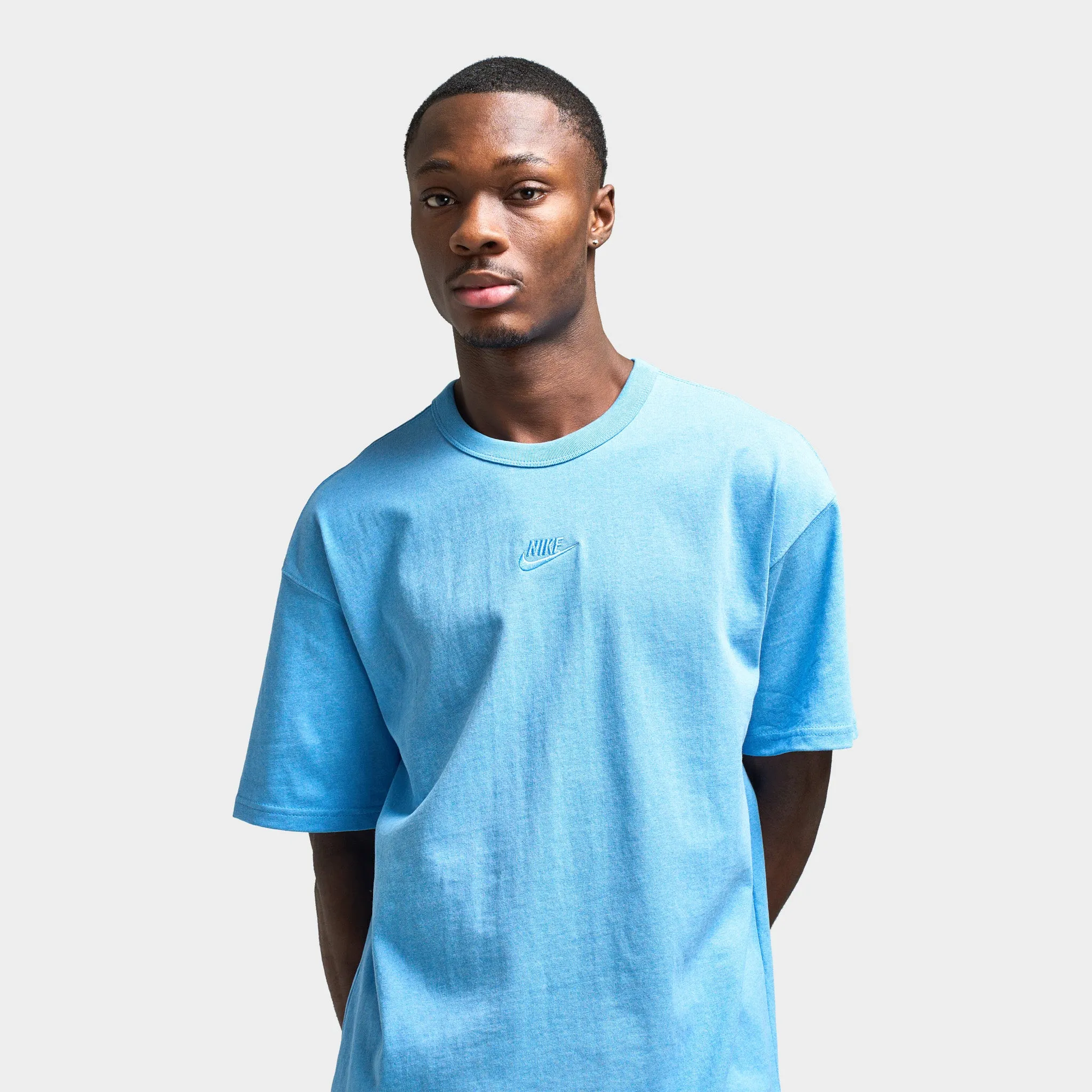 T-shirt Essential Premium Nike Sportswear pour Homme Bleu Université / Htr