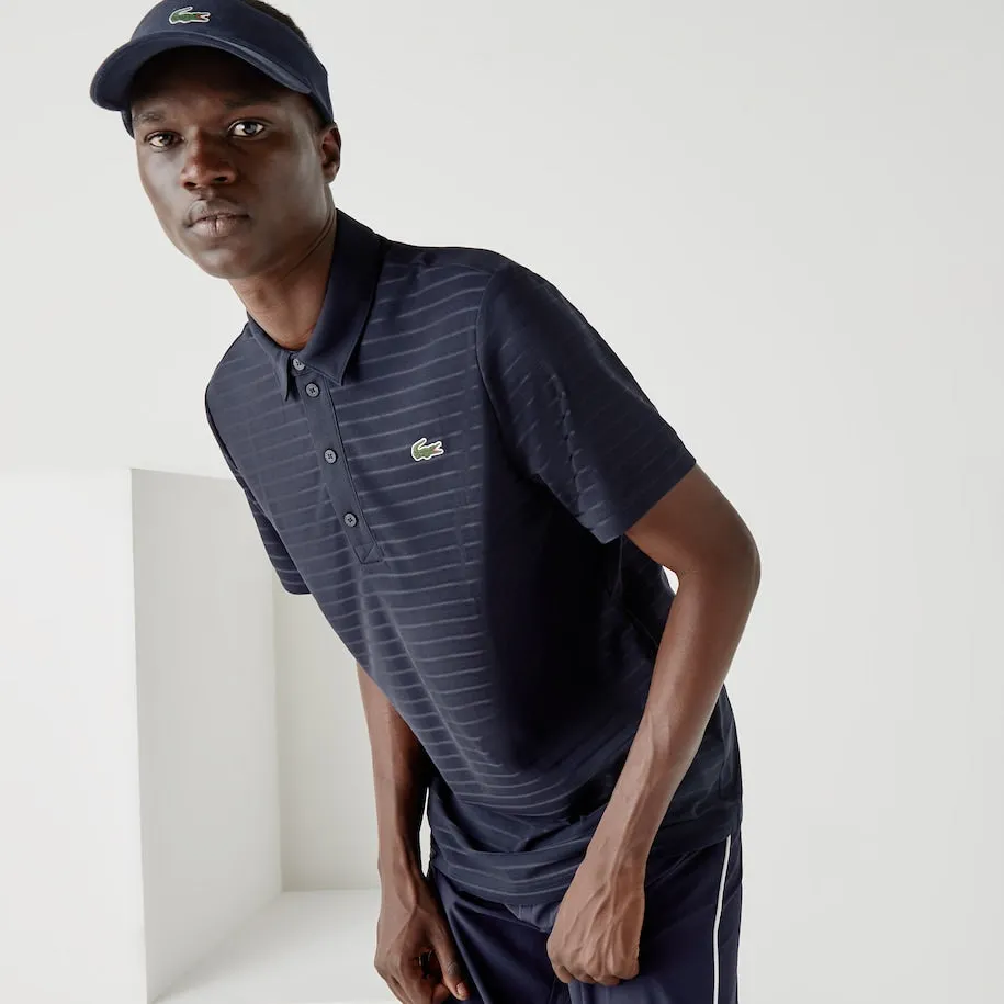 Polo de Golf Respirant Texturé pour Hommes - Bleu Marine