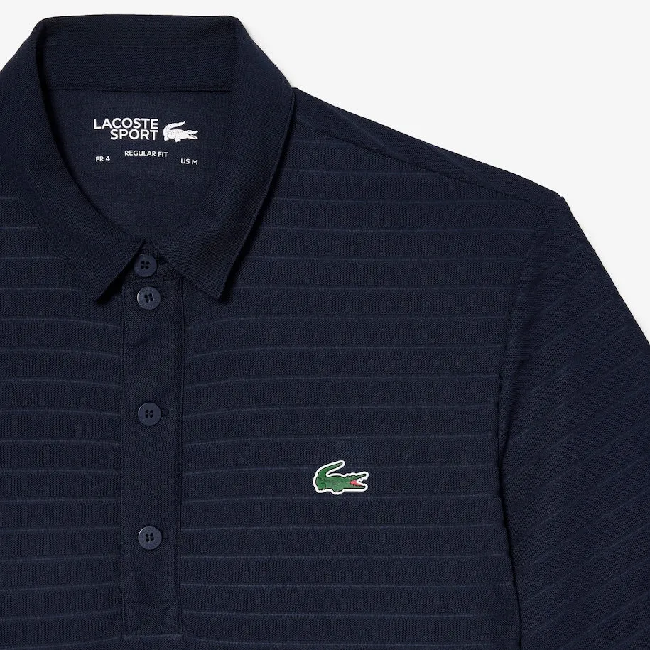 Polo de Golf Respirant Texturé pour Hommes - Bleu Marine