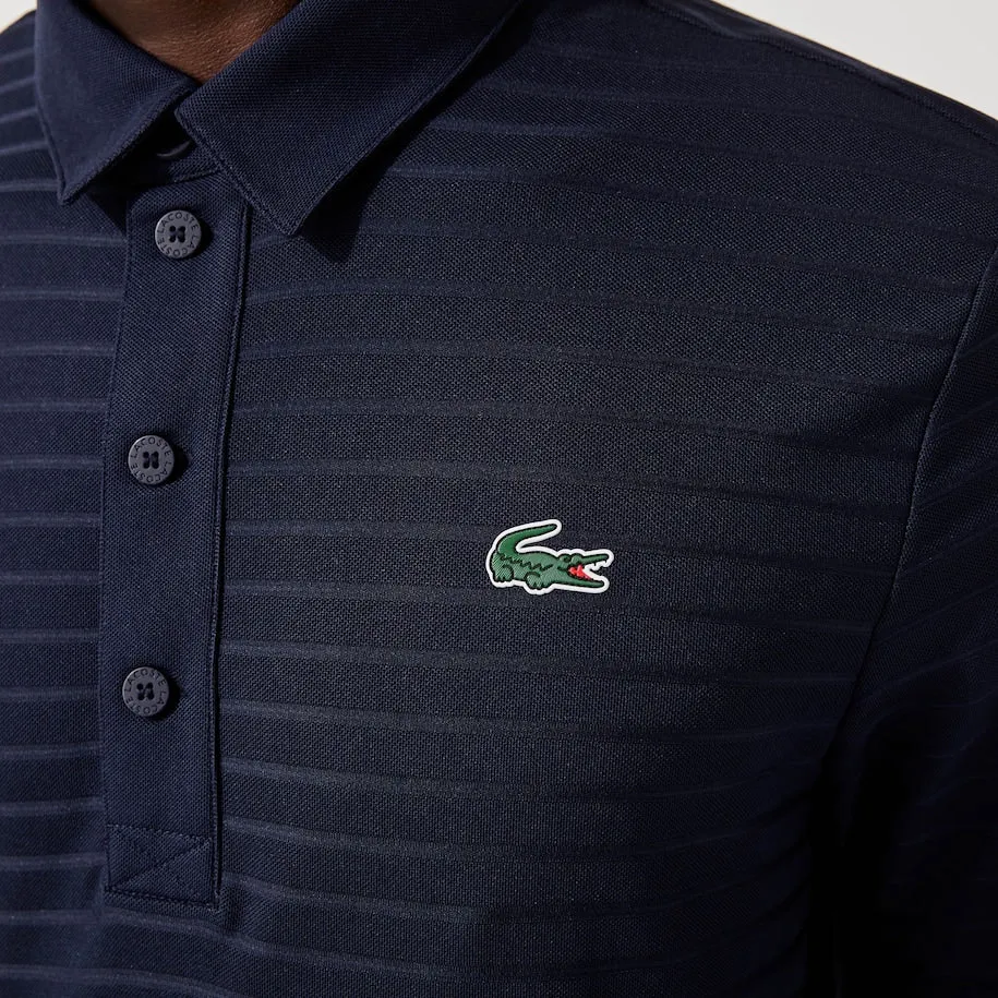 Polo de Golf Respirant Texturé pour Hommes - Bleu Marine