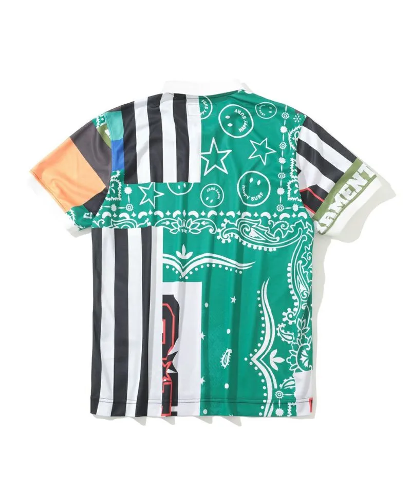Polo à triple bande pour homme - Vert