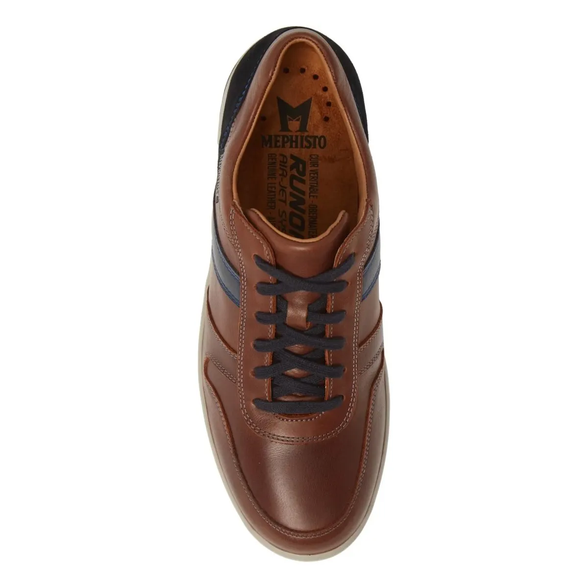 Mephisto Hommes Vito Tan/Bleu Marine Nubuck