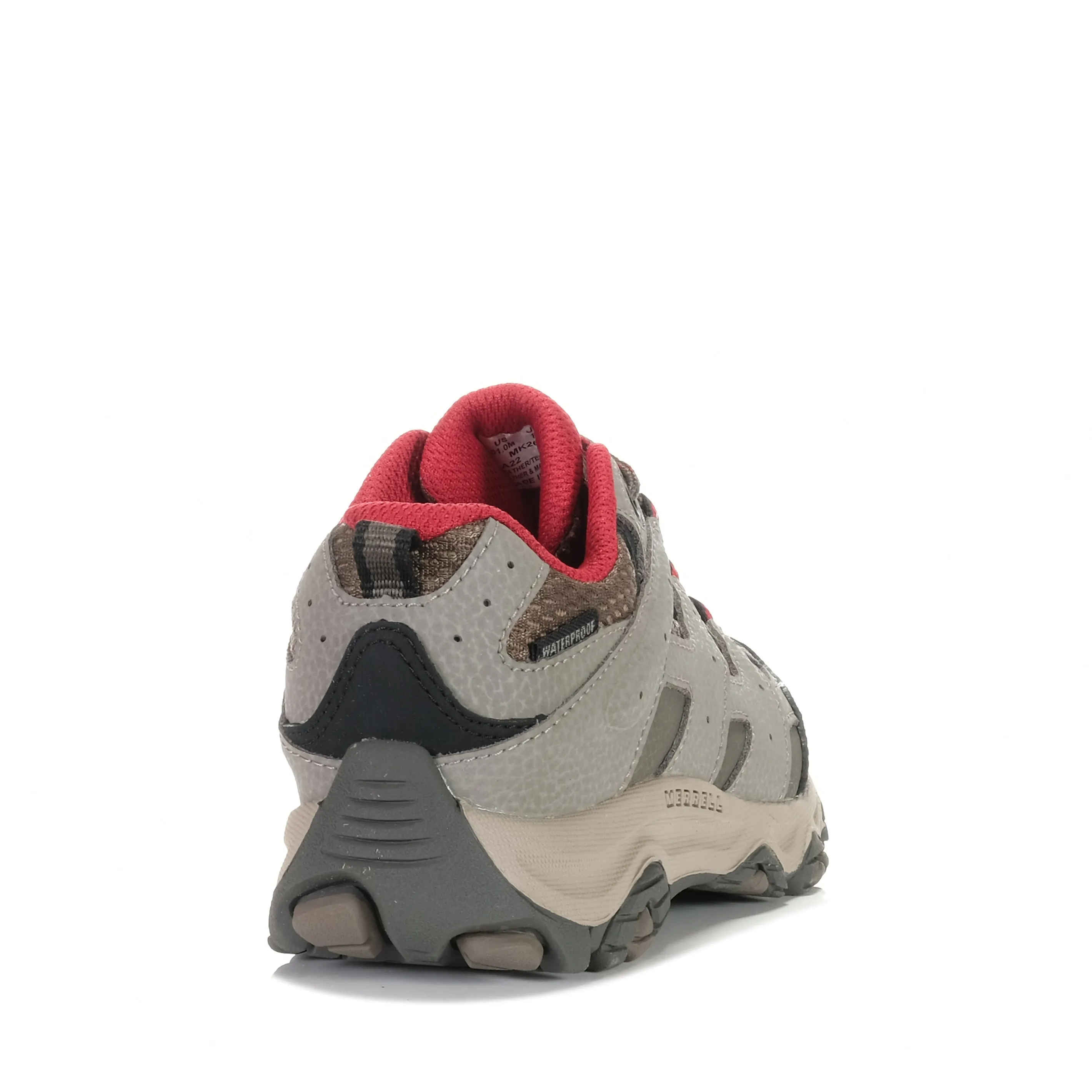 Chaussures Merrell Merrell Moab 3 Basses Imperméables Enfants Boulder/Rouge