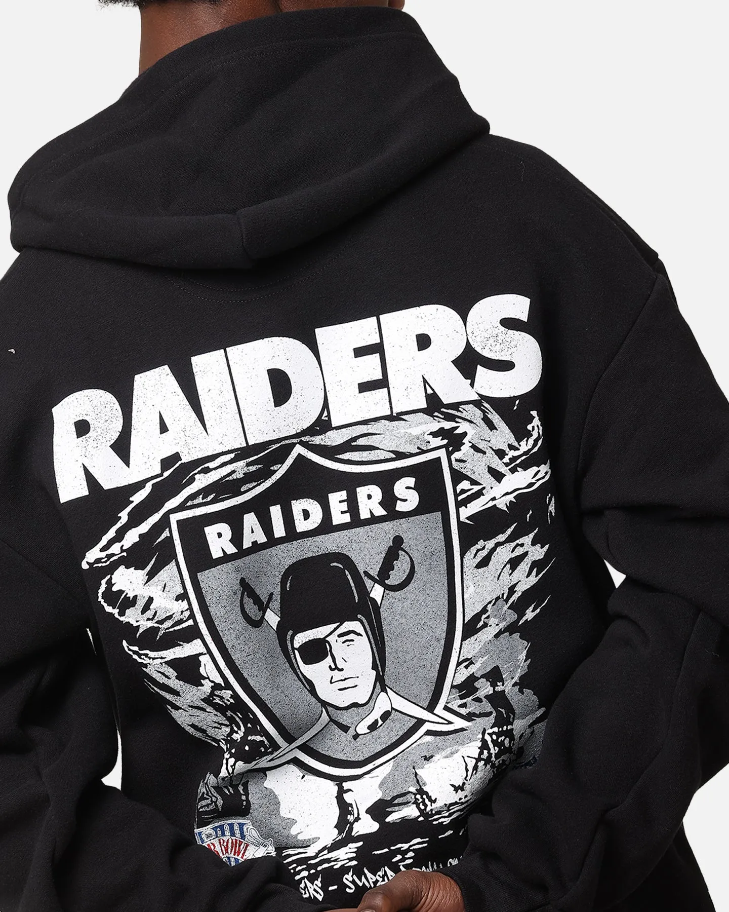 Mitchell & Ness Las Vegas Raiders 'Alter Ego' Sweat à capuche flammes noir délavé