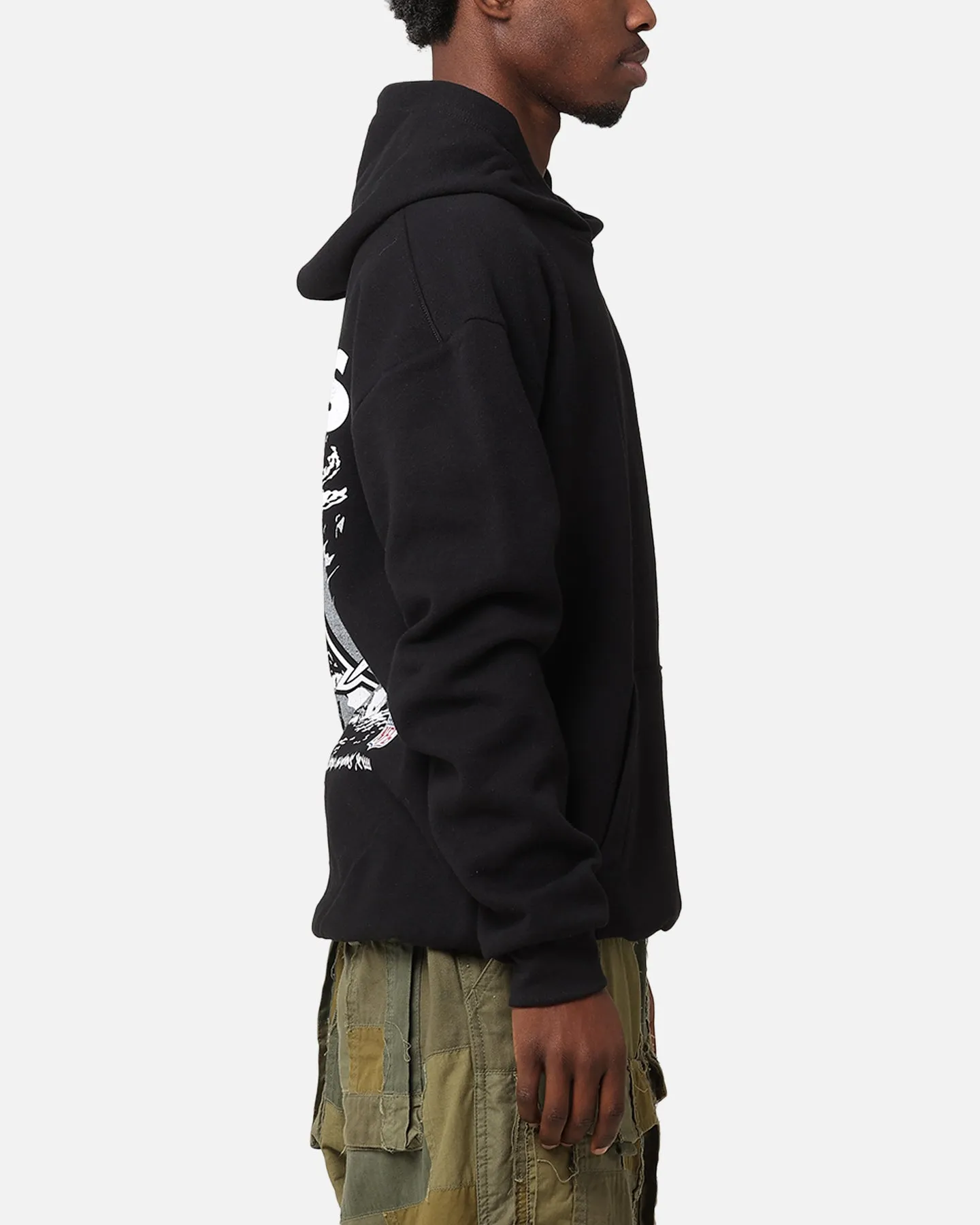 Mitchell & Ness Las Vegas Raiders 'Alter Ego' Sweat à capuche flammes noir délavé
