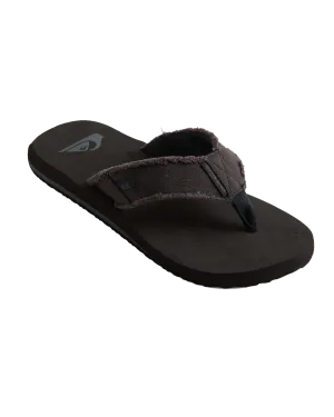 Monkey Abyss Flip Flops in Black & Brown