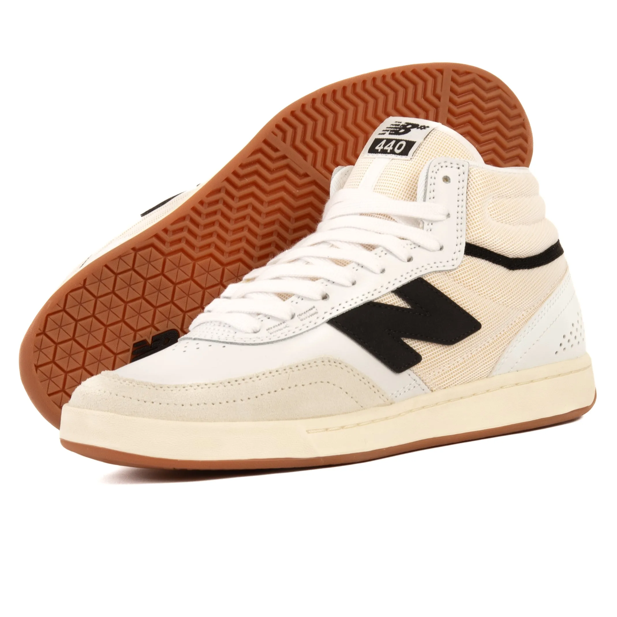 New Balance - 440 High V2 HSB (Blanc/Noir) *SOLDES Chaussures New Balance