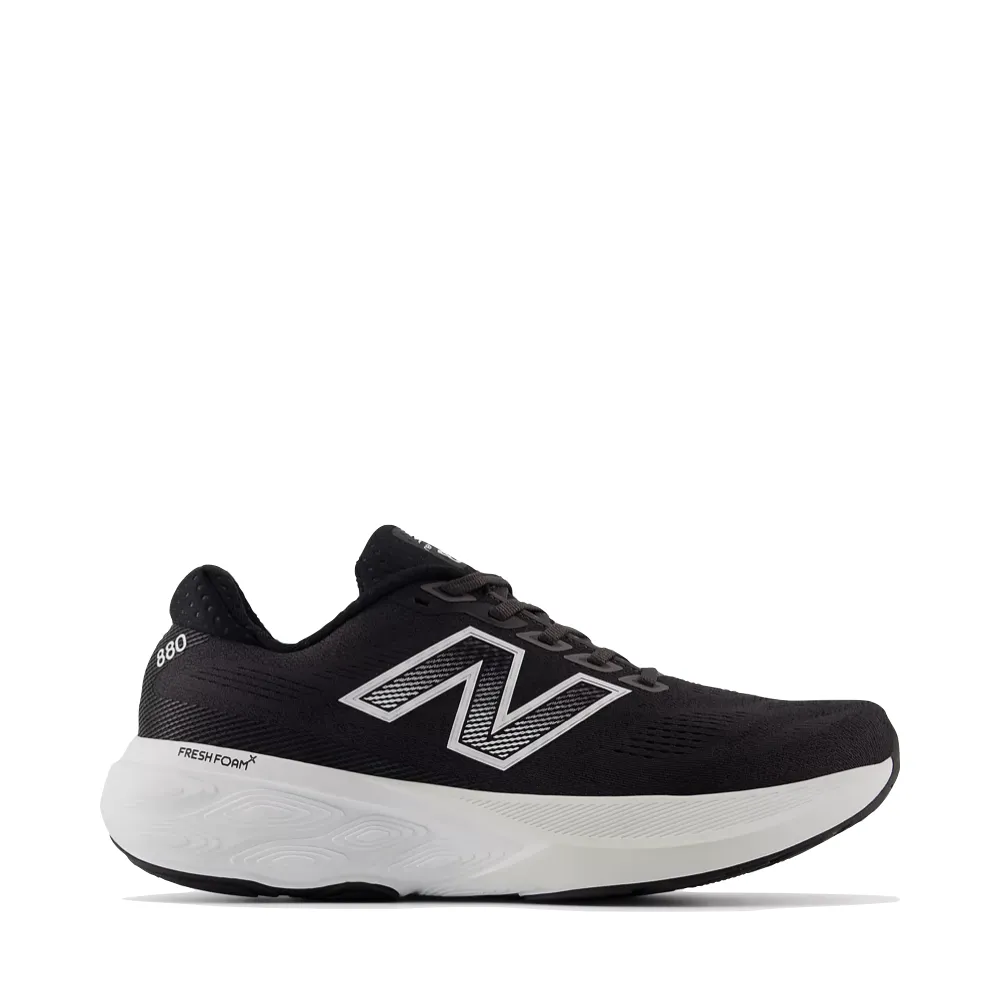 New Balance Hommes Fresh Foam X 880v15 en Noir avec Blanc et Réflexion