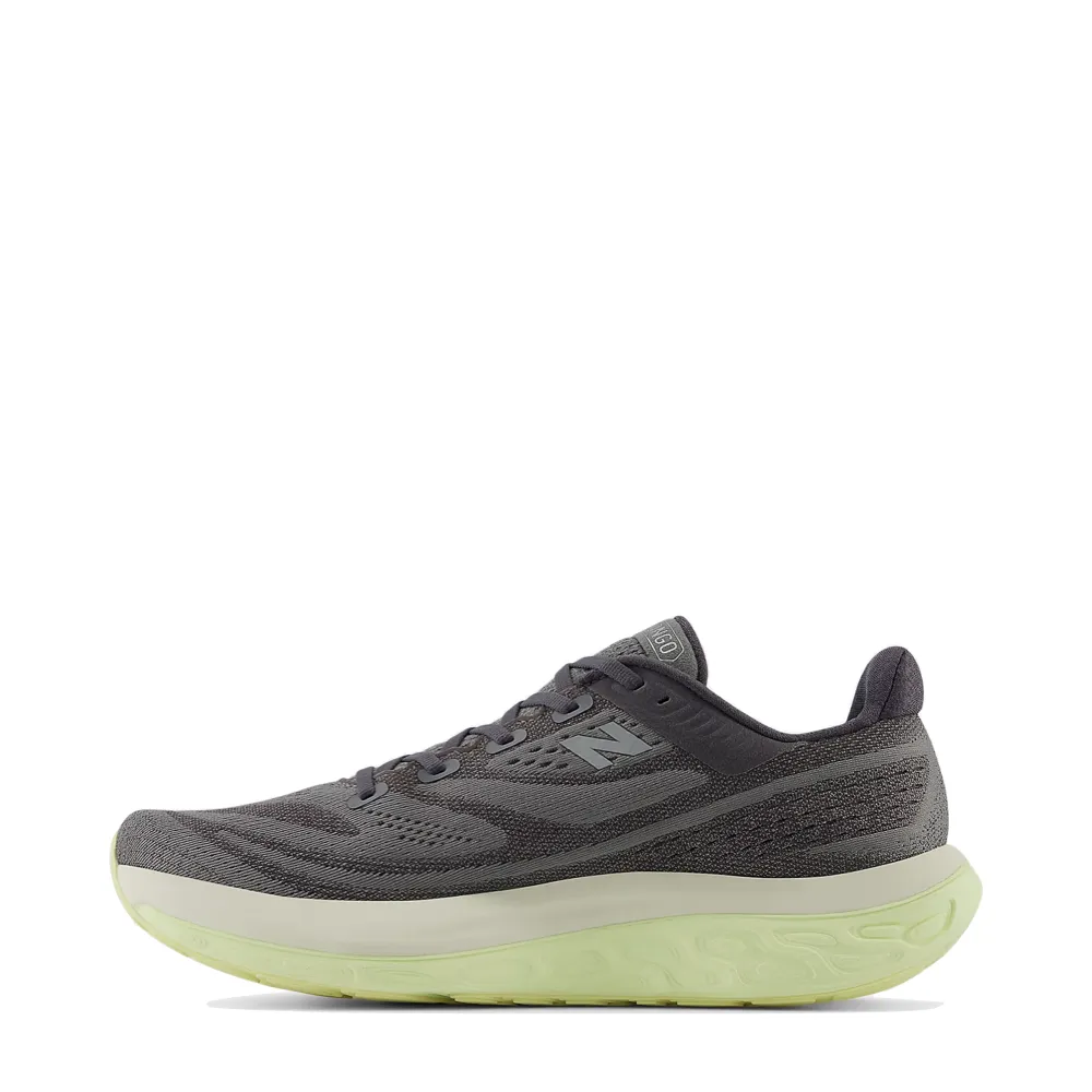 New Balance Chaussure de Sport Homme Fresh Foam X Vongo v6 en Gris Harbour avec Limelight et Métallique Argenté