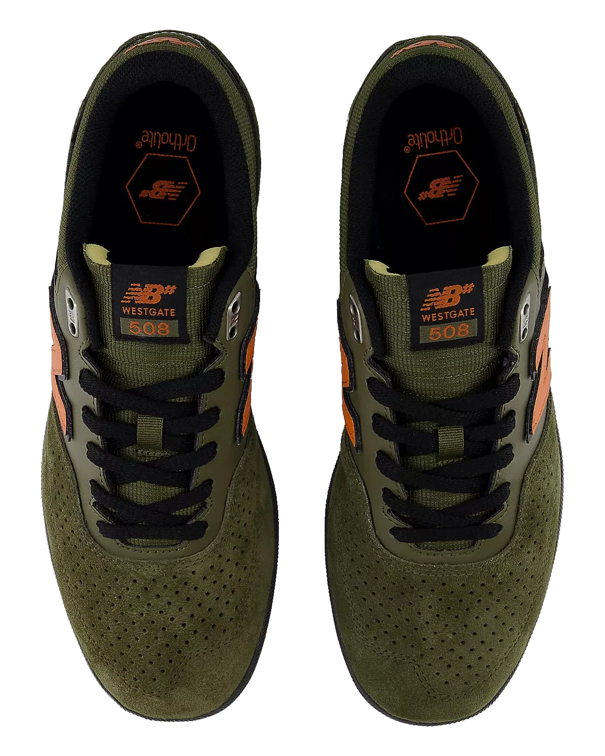 New Balance Sneakers Numeric Brandon Westgate 508 Chaussures Signature en Olive & Rouille