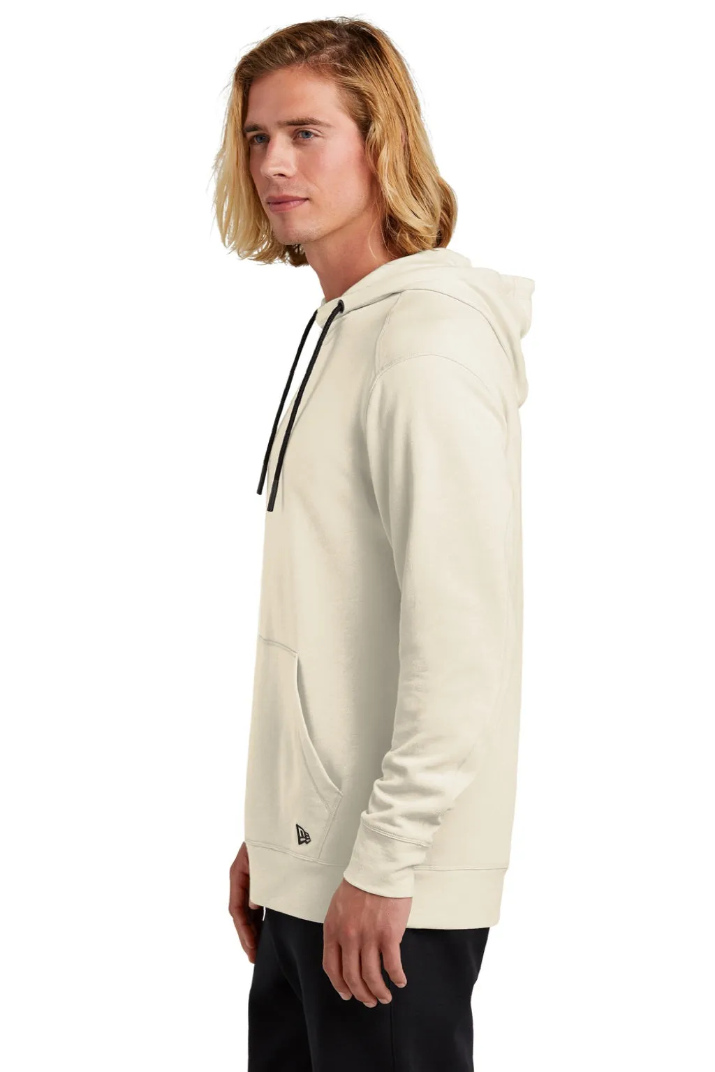 New Era Sweat à capuche pour hommes avec poche kangourou - Beige doux