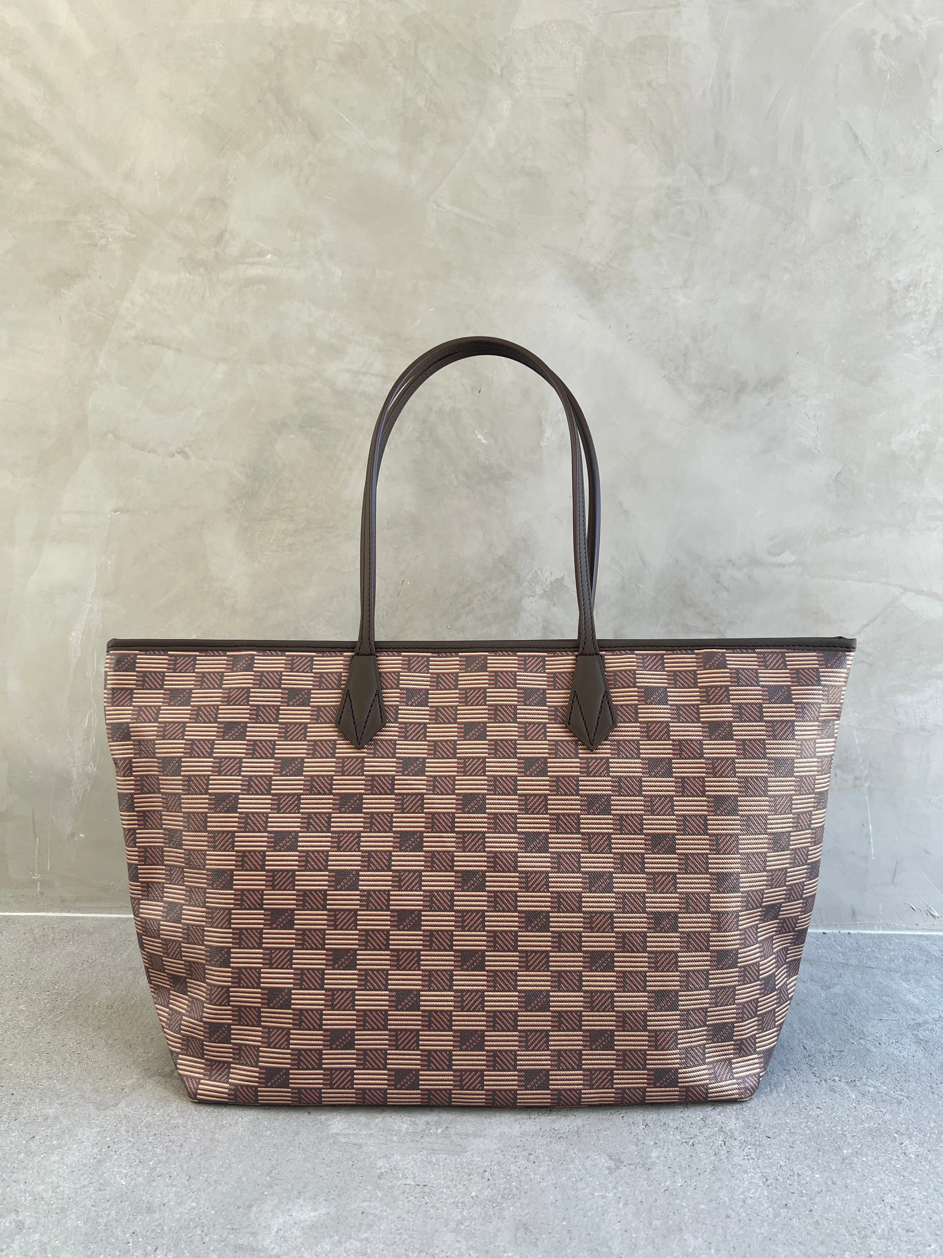 Nouveau Sac Tote Open MM Saint Tropez, Sacs Moreau Chocolat