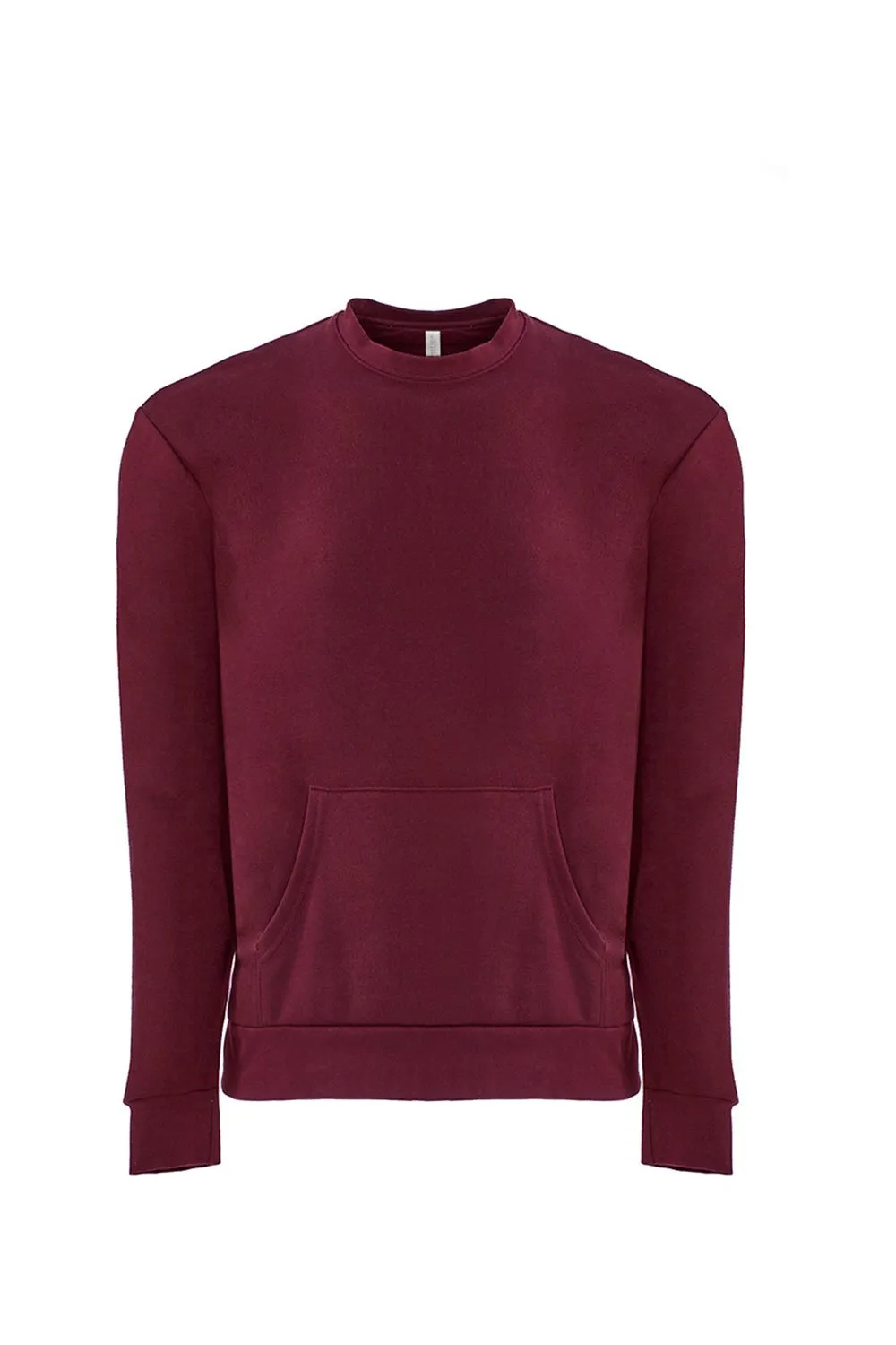 Pull en polaire pour hommes de niveau supérieur avec poche kangourou - Marron