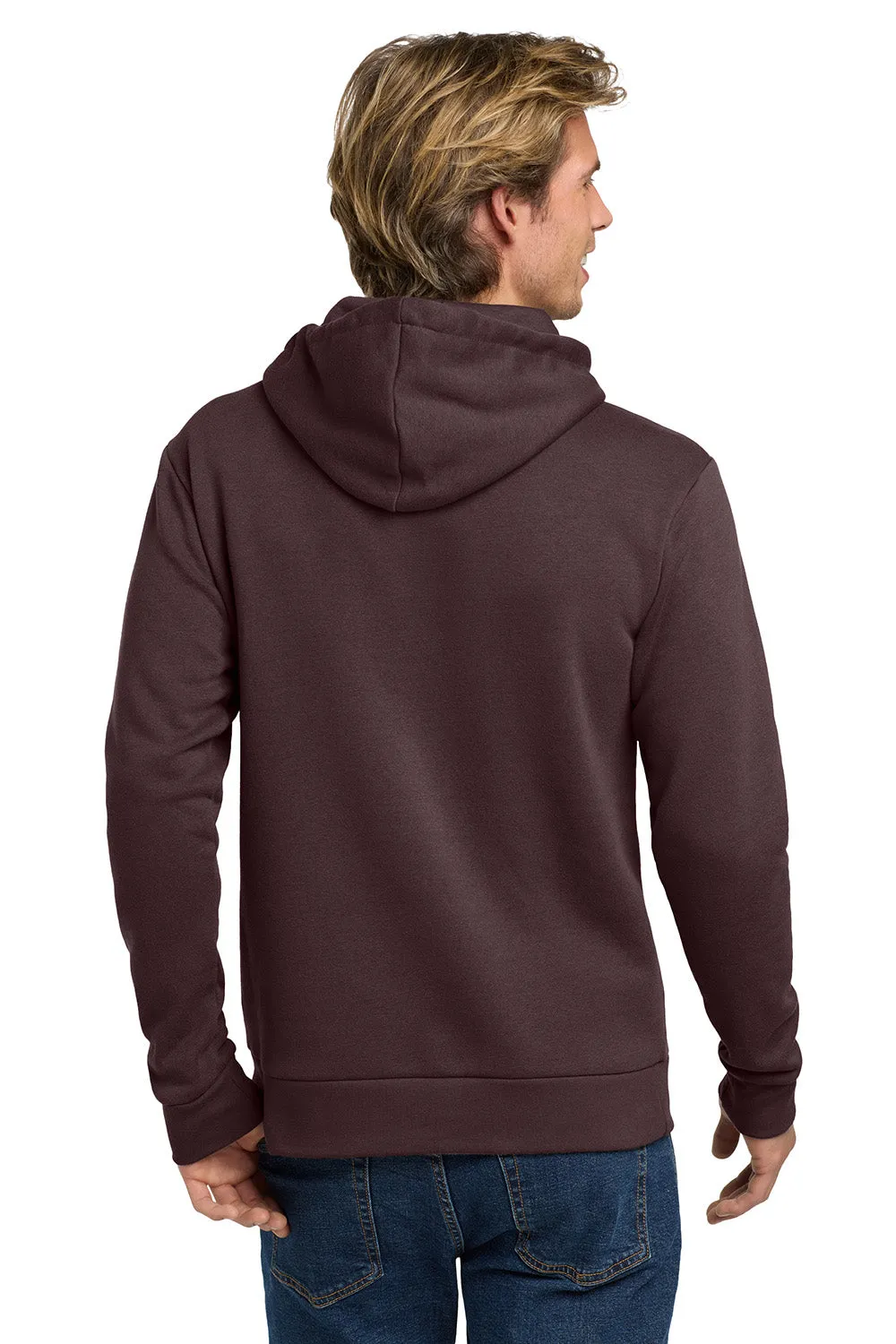 Pull à capuche en polaire pour hommes de niveau supérieur avec poche kangourou - Bordeaux