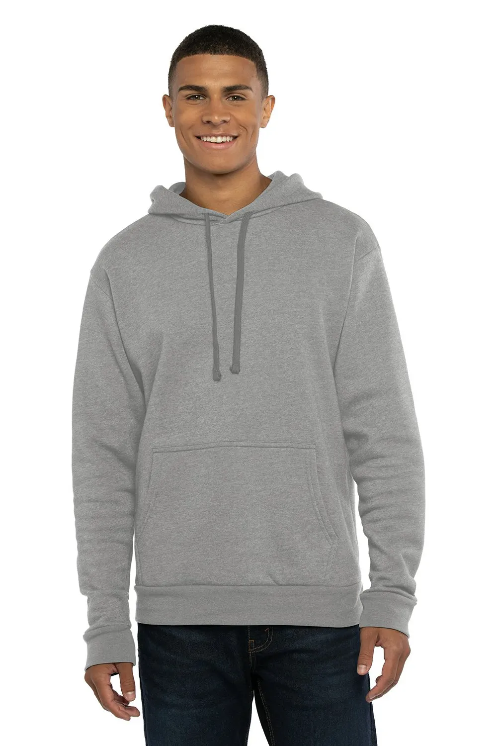 Pull à capuche Malibu pour hommes avec poche kangourou - Gris chiné