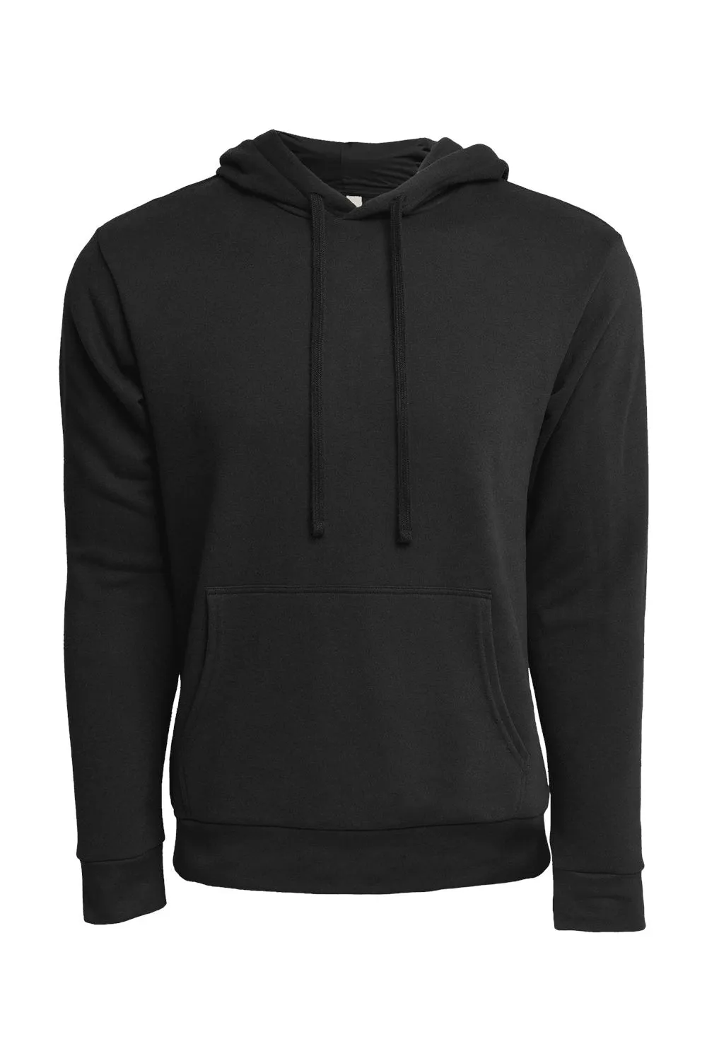Pull à capuche en French Terry velouté pour hommes avec poche kangourou - Noir