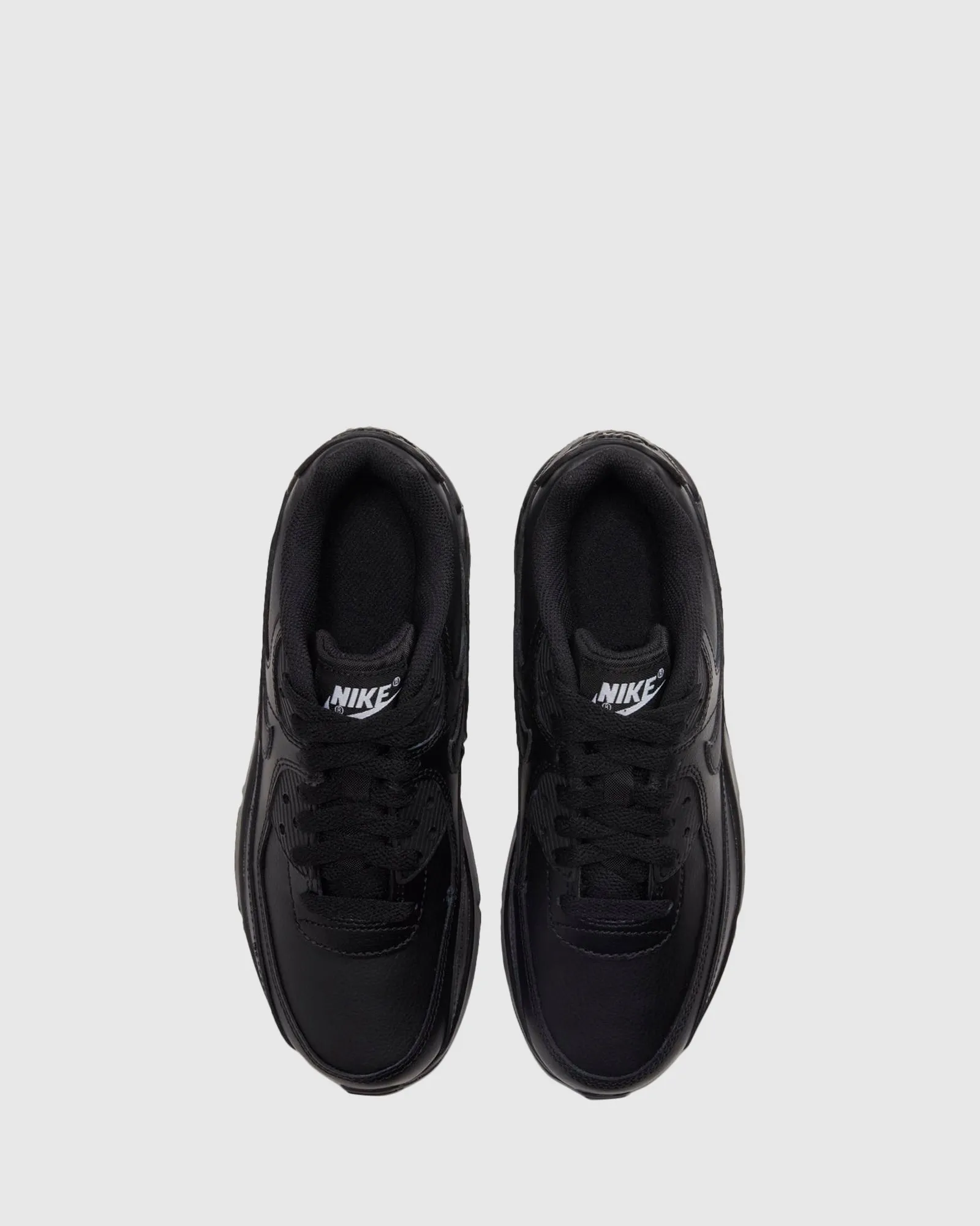 Chaussures Nike Kids Air Max 90 en Cuir pour École Primaire Noir/Noir Ii
