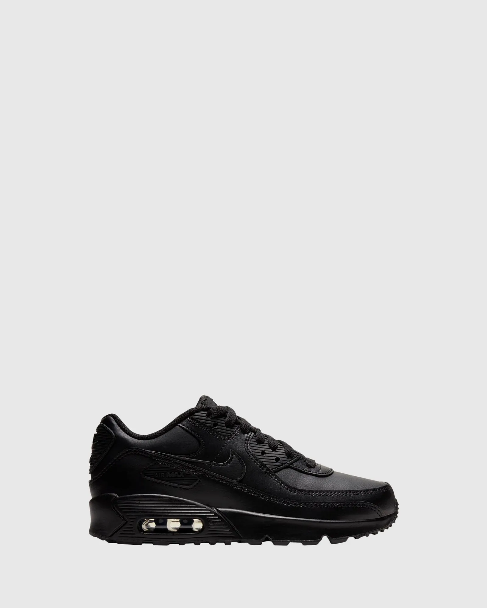 Chaussures Nike Kids Air Max 90 en Cuir pour École Primaire Noir/Noir Ii