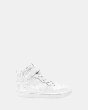 Nike Kids' Shoes Court Borough Mid 2 Pre-School White/White
