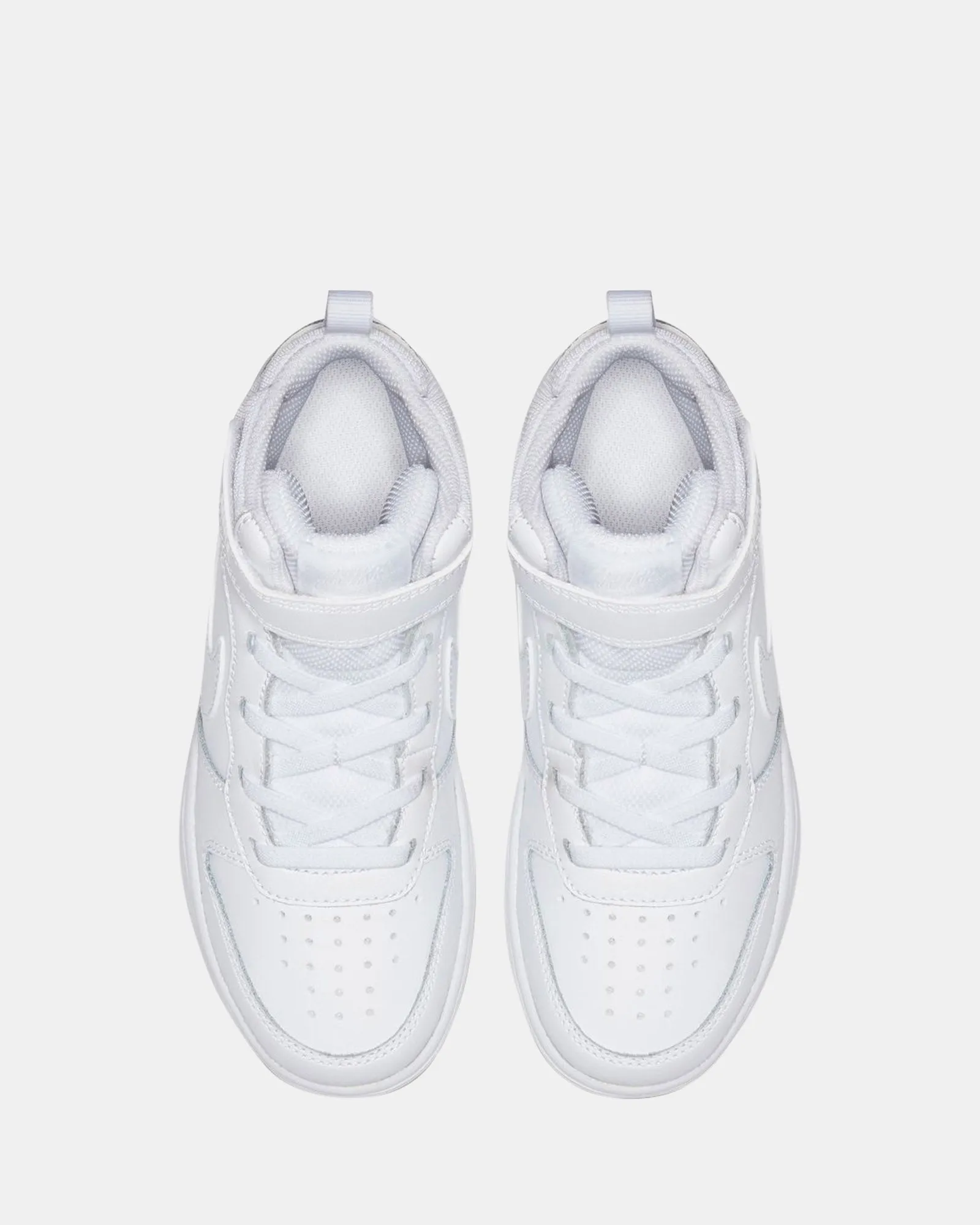 Chaussures Nike Kids Court Borough Mid 2 Préscolaire Blanc/Blanc