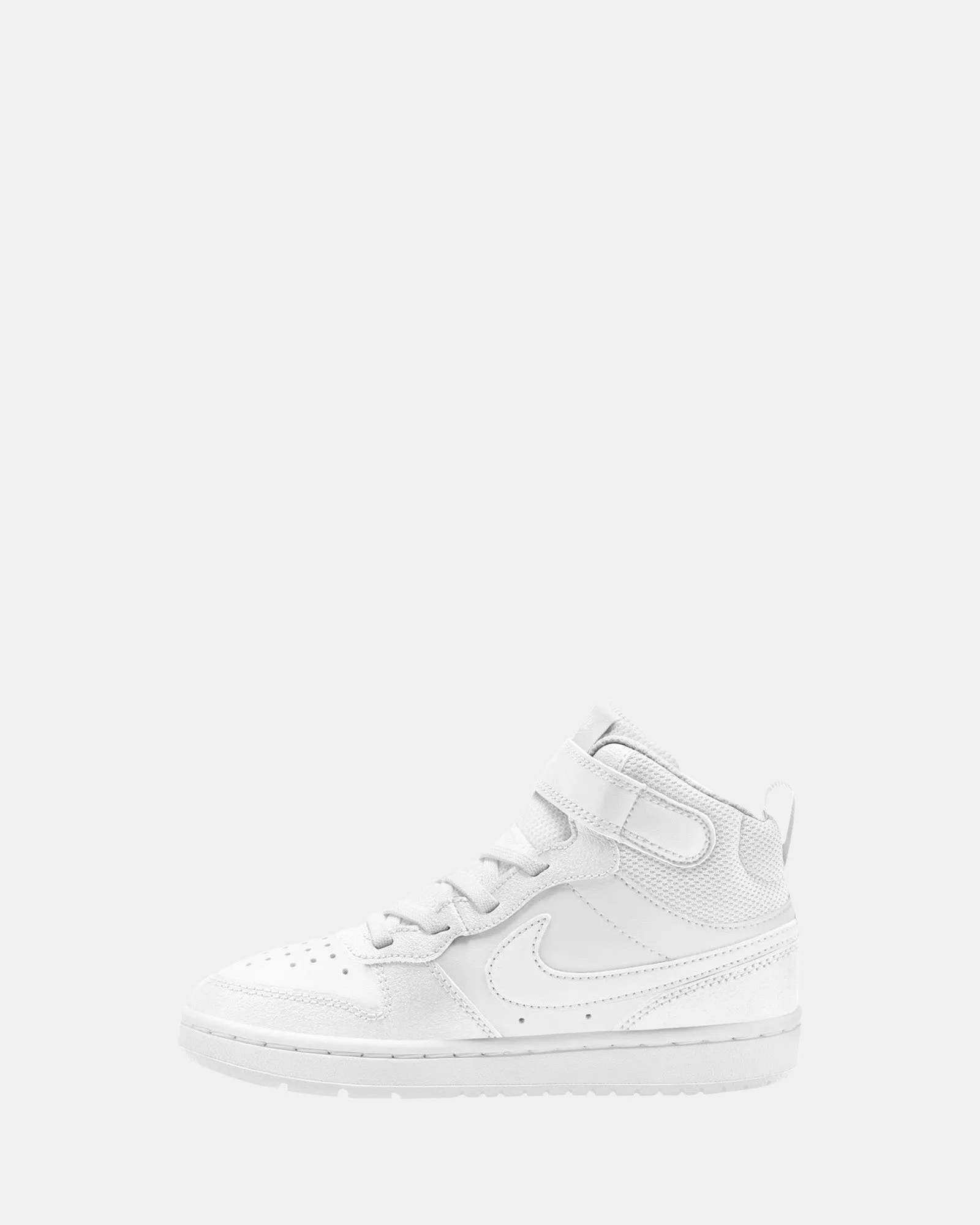 Chaussures Nike Kids Court Borough Mid 2 Préscolaire Blanc/Blanc