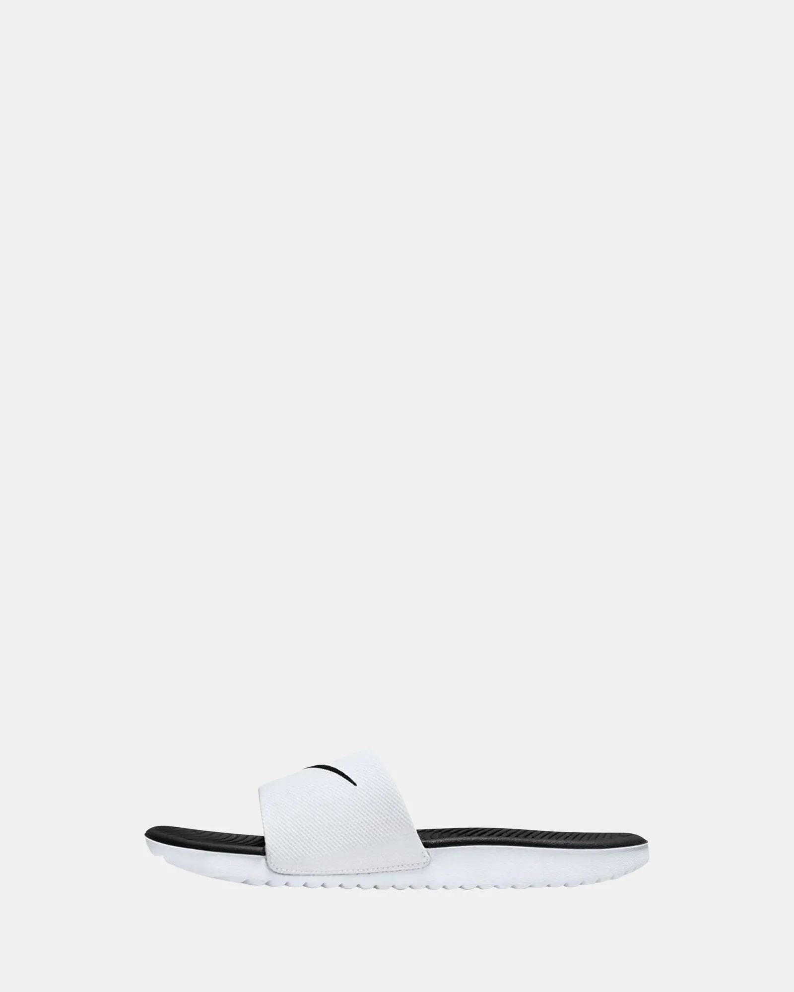 Chaussures Nike Enfants Kawa Slides Blanc/Noir