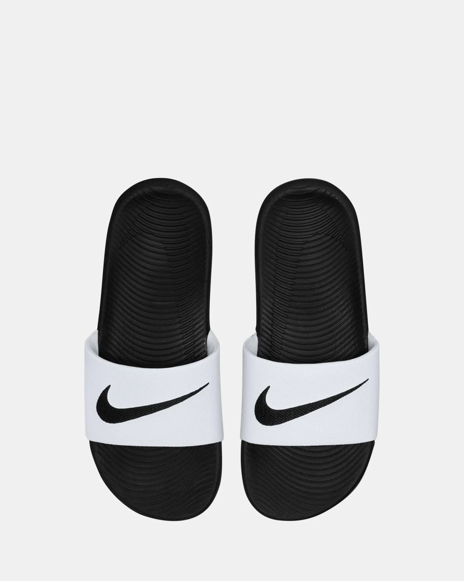 Chaussures Nike Enfants Kawa Slides Blanc/Noir