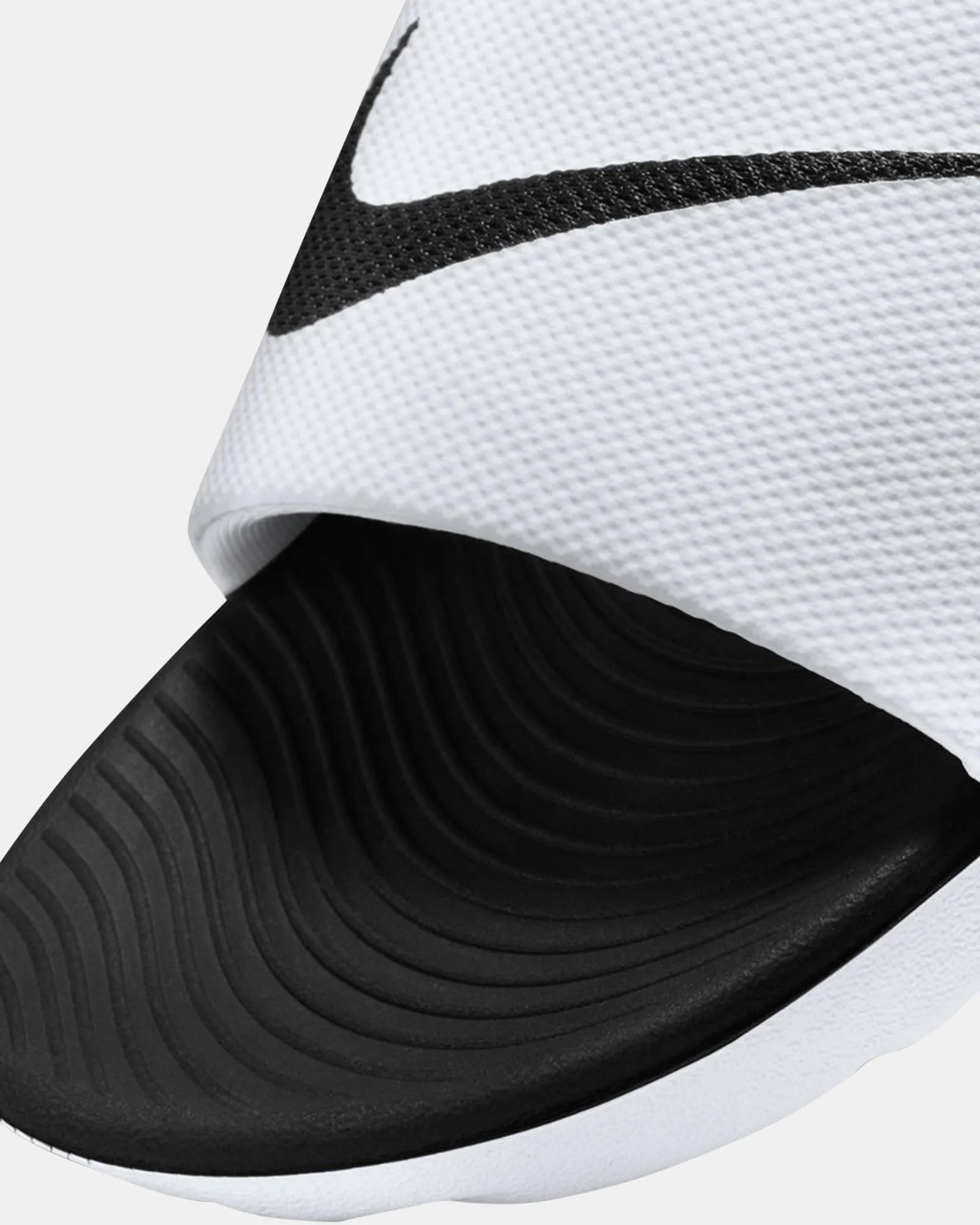 Chaussures Nike Enfants Kawa Slides Blanc/Noir