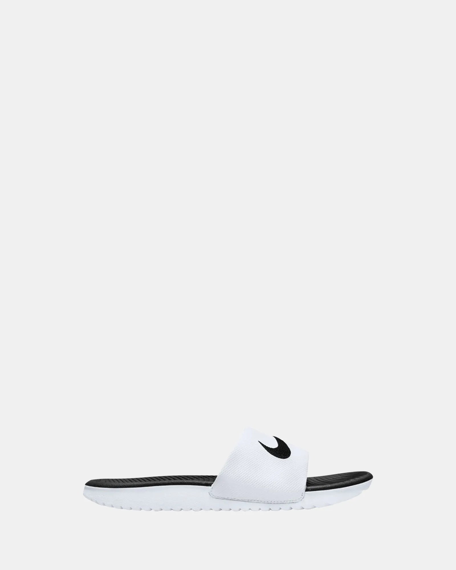 Chaussures Nike Enfants Kawa Slides Blanc/Noir