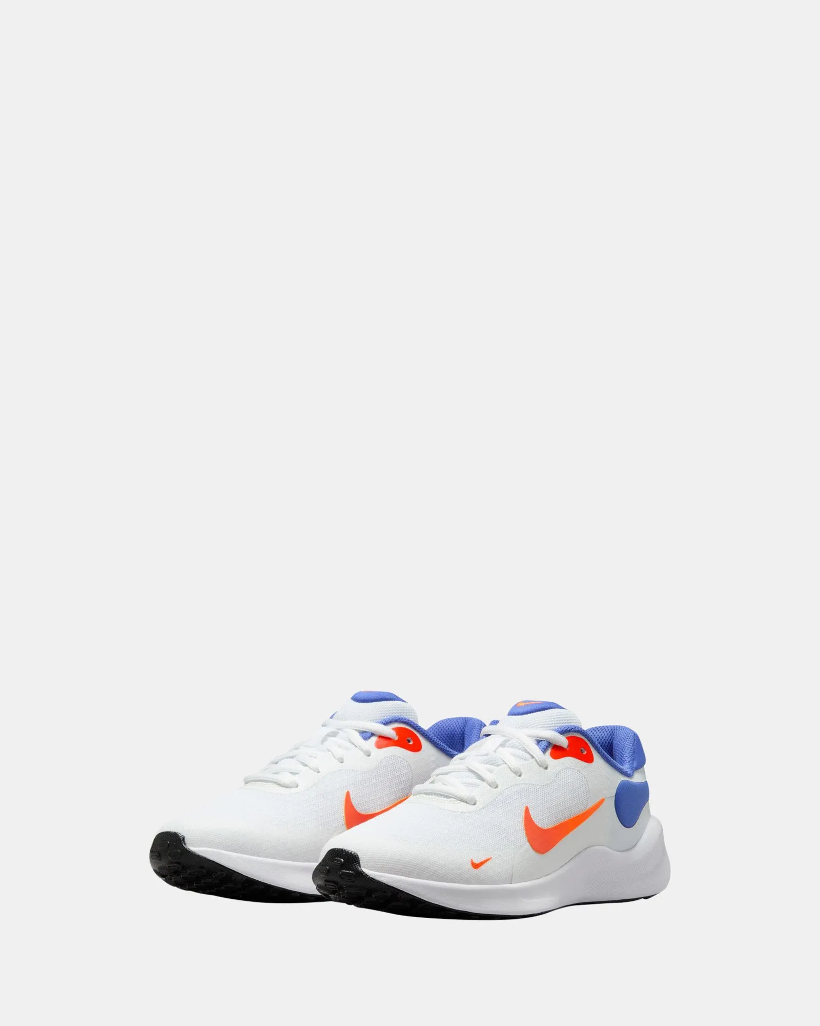 Chaussures Nike Kids' Revolution 7 Grade School Blanc/Orange Équipe/Bleu