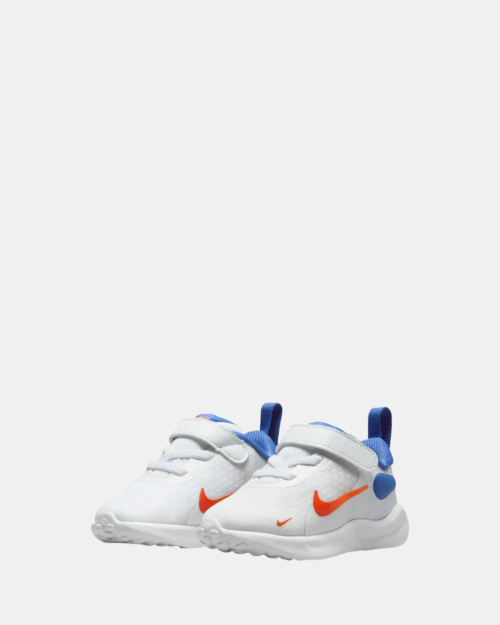 Chaussures Nike Kids' Revolution 7 pour bébé Blanc/Orange Équipe/Bleu