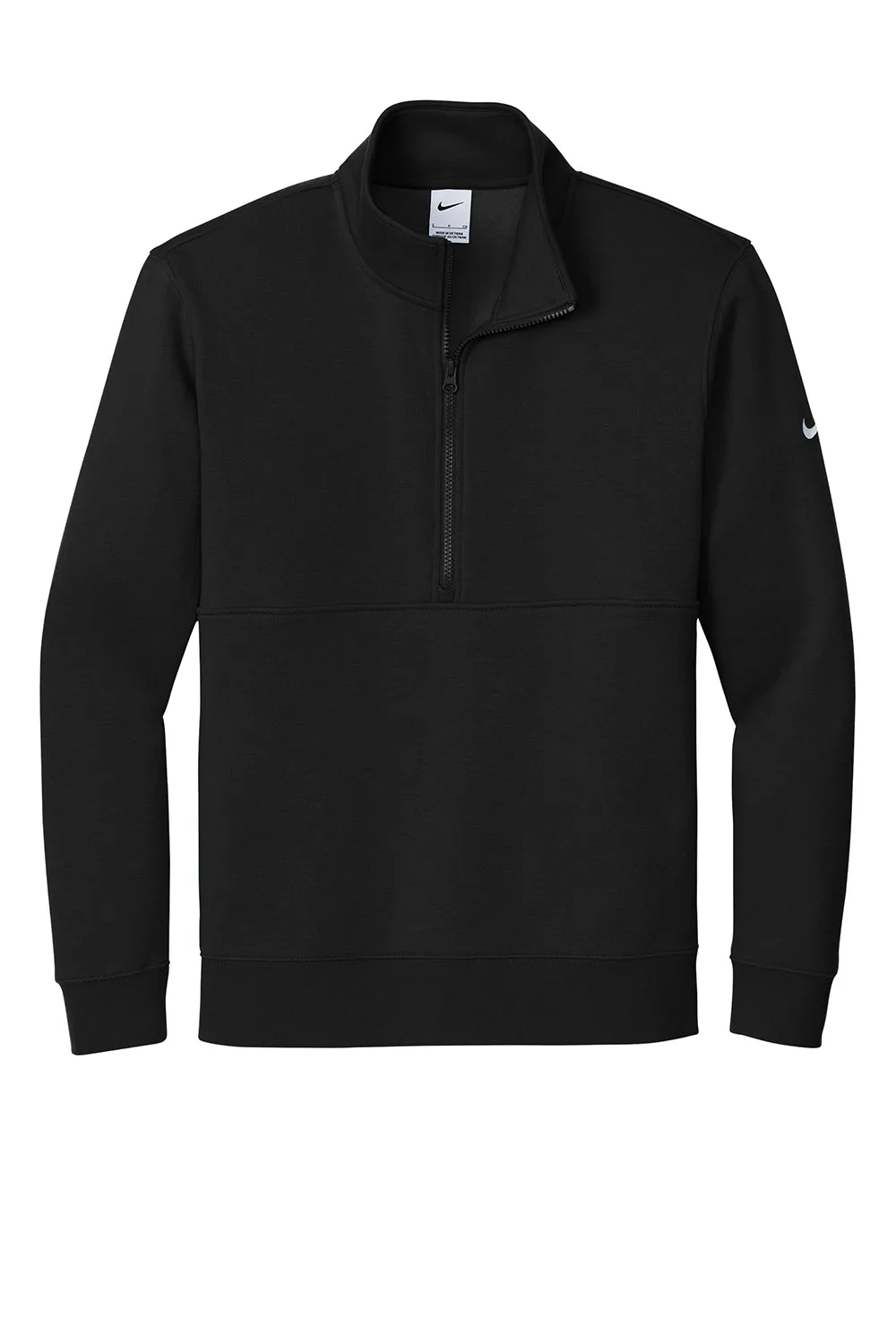 Nike Sweat à capuche 1/4 zip pour homme avec poches - Noir