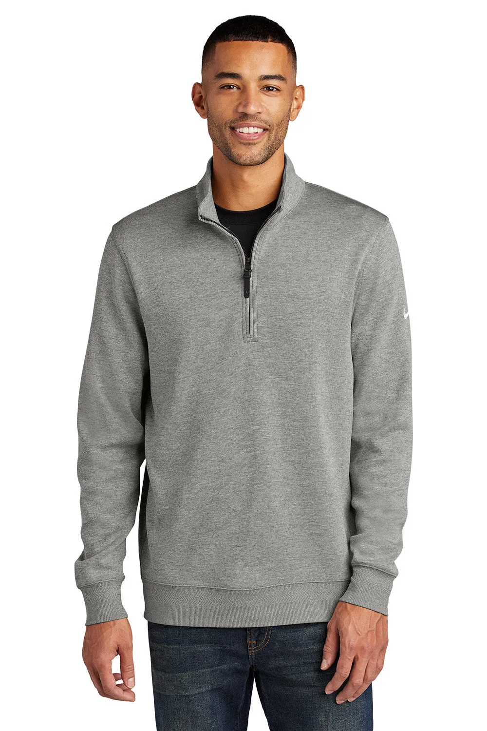 Nike Sweat à capuche 1/4 zip Dri-FIT pour homme - Gris