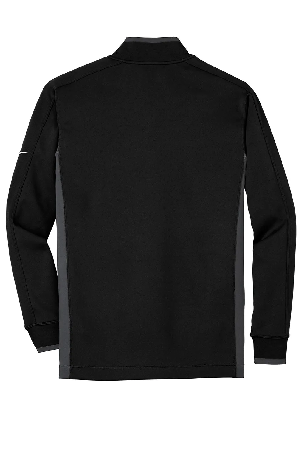 Nike Hommes Sweat à Capuche 1/4 Zip Dri-Fit Évacuation de l'Humidité - Noir/Gris Foncé/Blanc