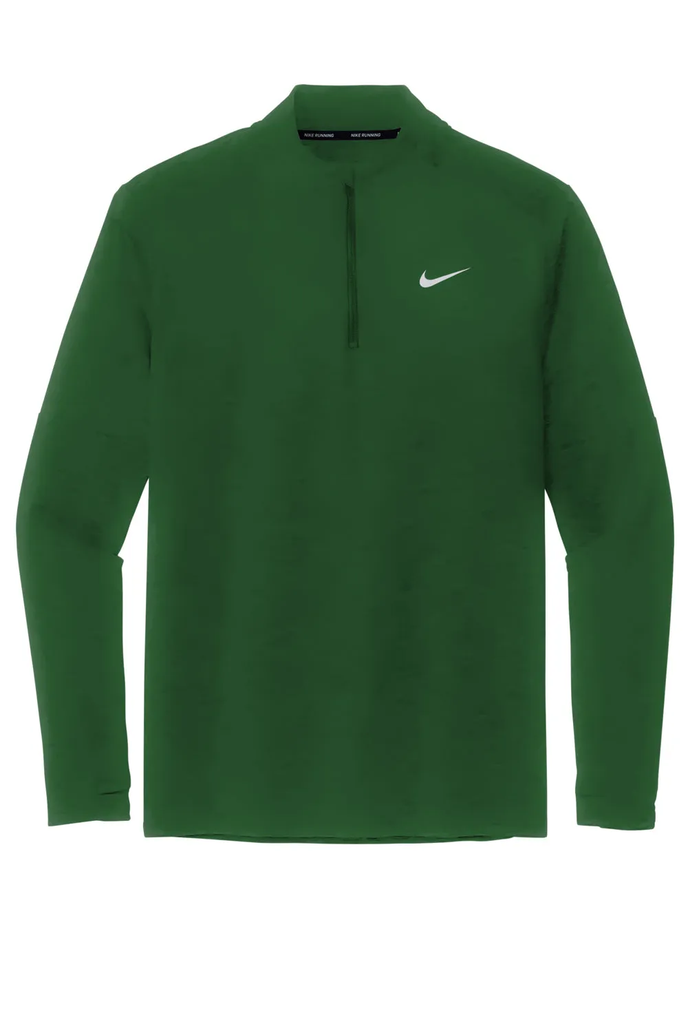Nike Hommes Sweat à Capuche 1/4 Zip Élément Dri-Fit Évacuation de l'Humidité - Vert Foncé