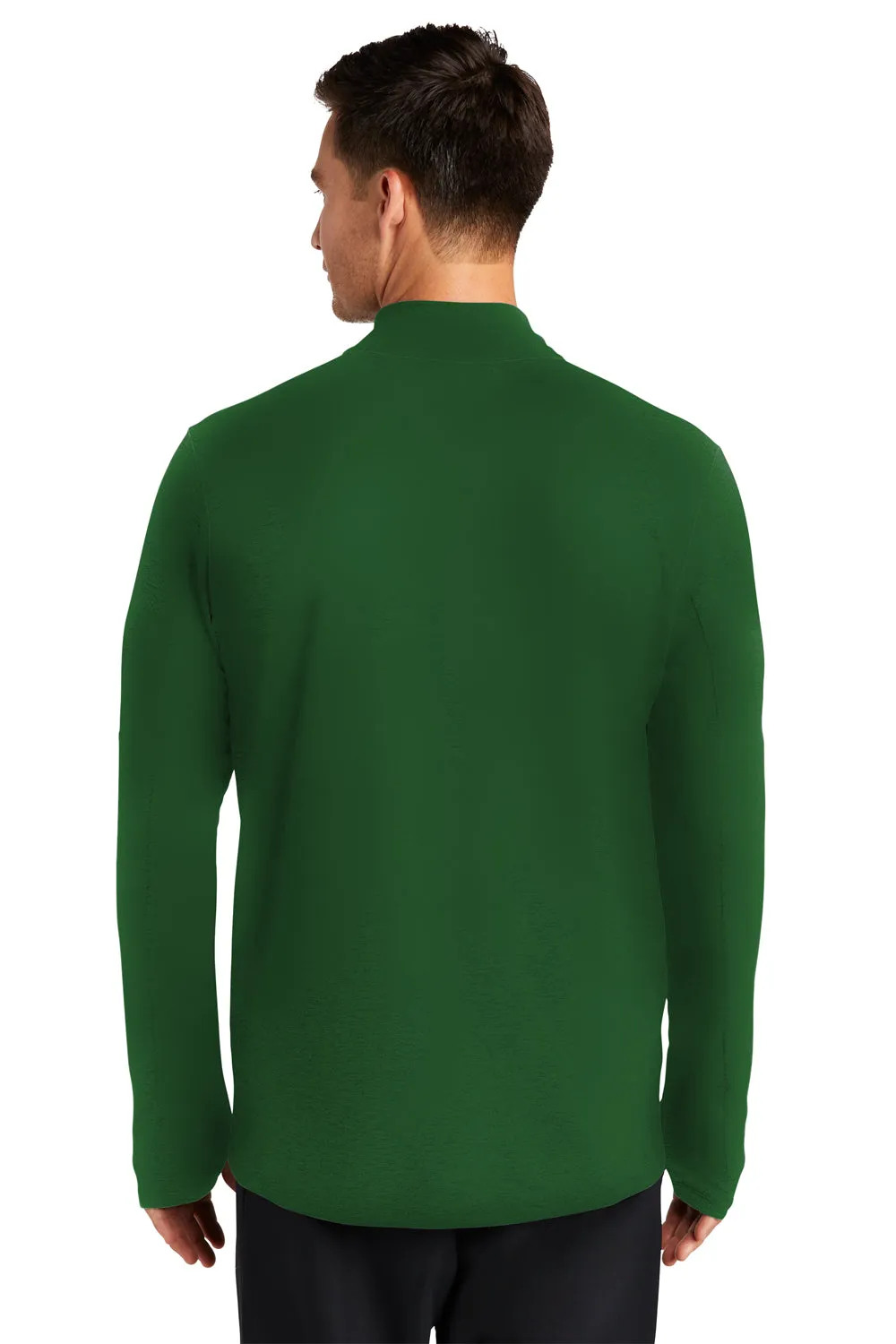 Nike Hommes Sweat à Capuche 1/4 Zip Élément Dri-Fit Évacuation de l'Humidité - Vert Foncé
