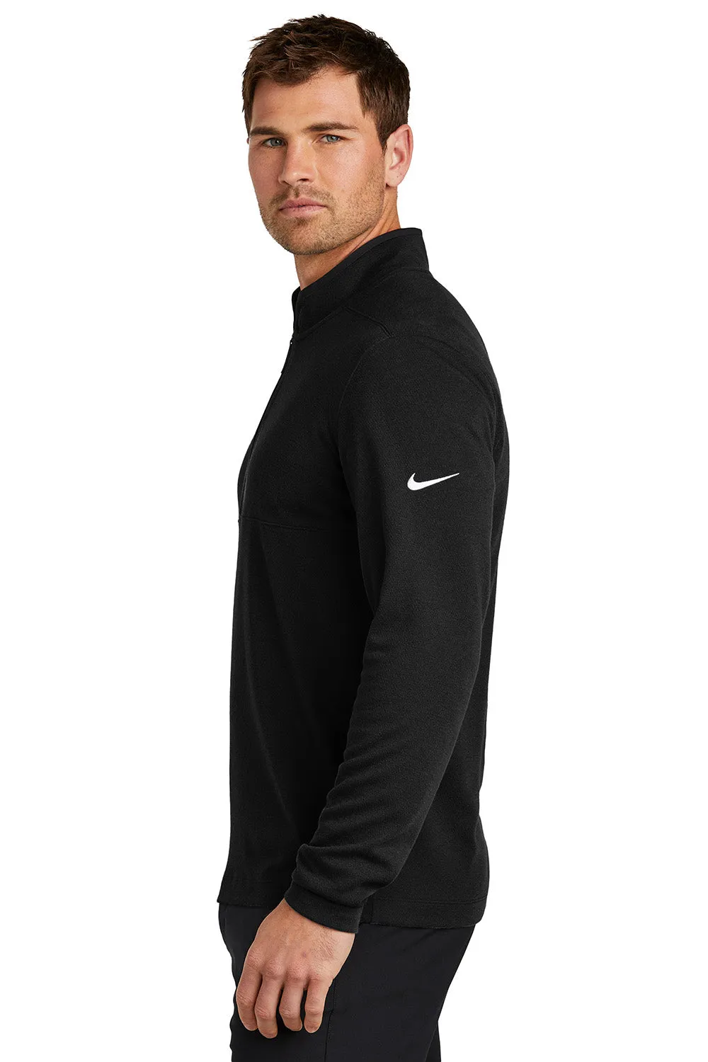 Pull Nike Homme à col 1/4 zip texturé - Noir
