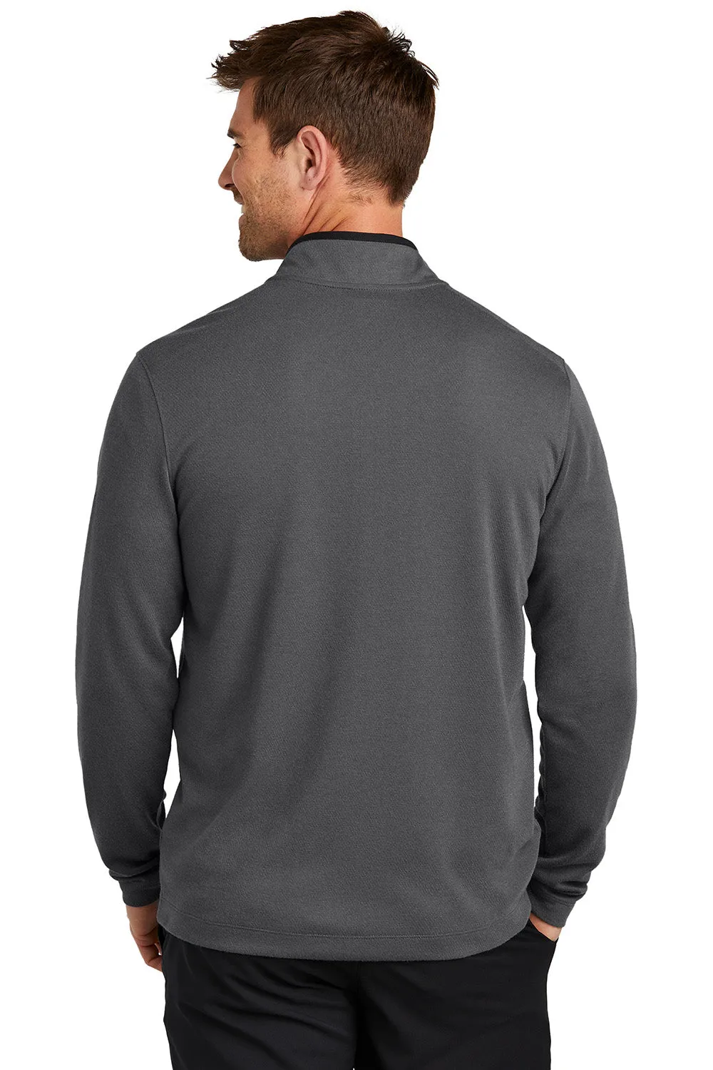 Pull Nike Homme à col 1/4 zip texturé - Gris foncé