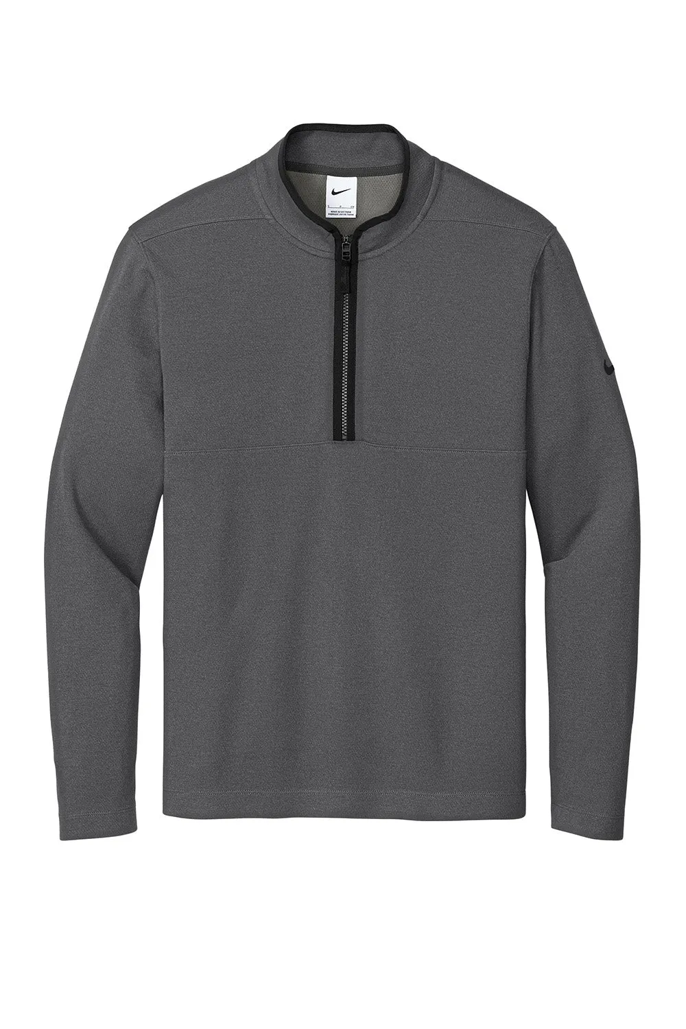 Pull Nike Homme à col 1/4 zip texturé - Gris foncé