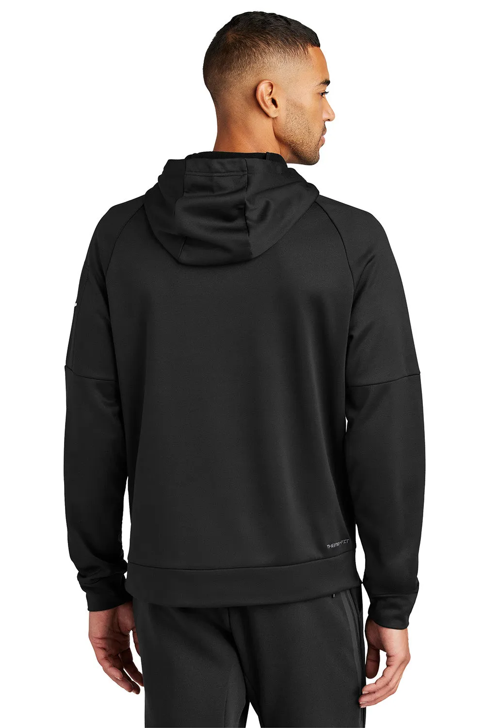 Nike Sweat à capuche en polaire Therma-Fit pour homme avec poche kangourou - Noir