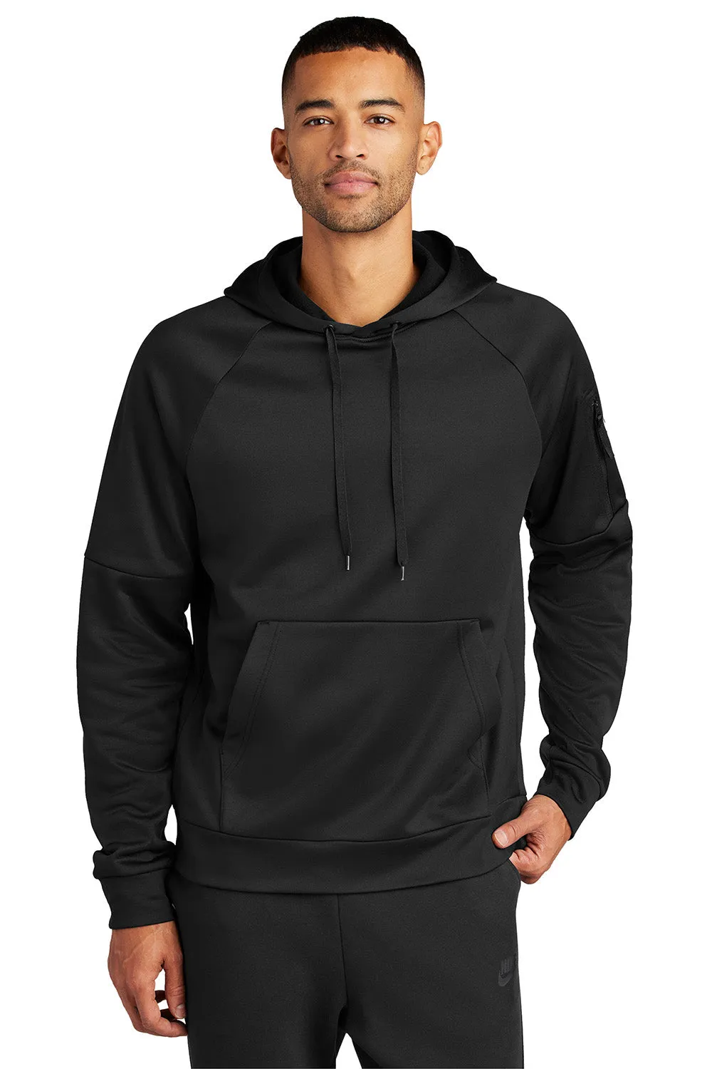 Nike Sweat à capuche en polaire Therma-Fit pour homme avec poche kangourou - Noir