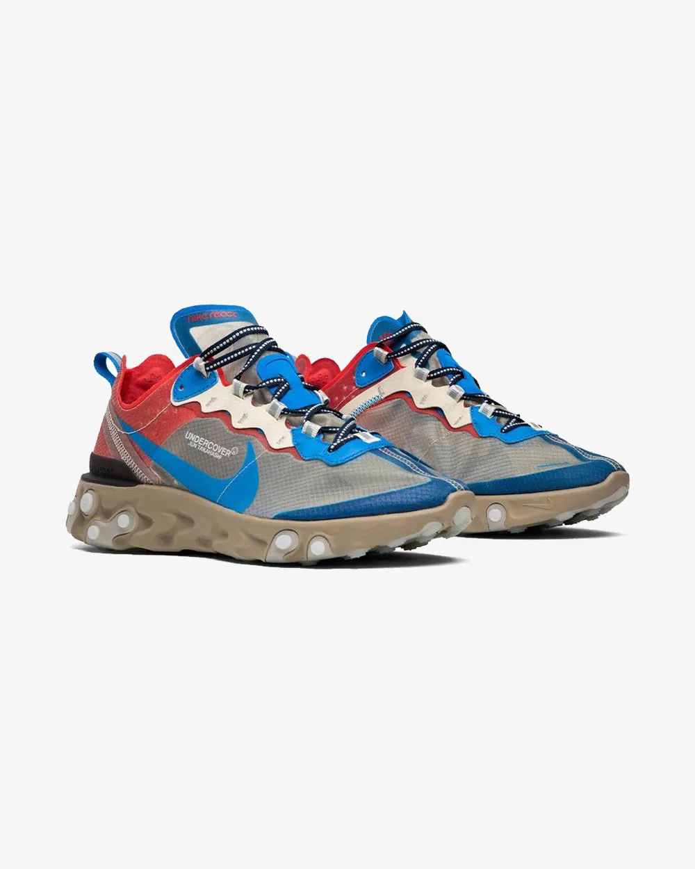 NIKE X UNDERCOVER REACT ELEMENT 87 BEIGE BLEU (NOUVEAU) - -
