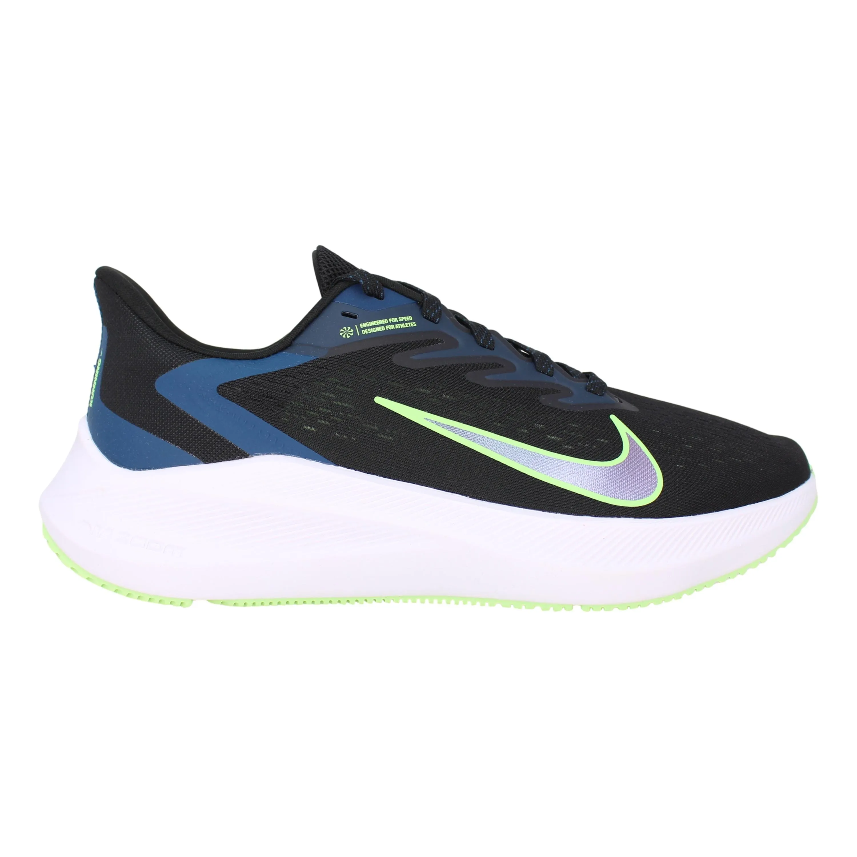 Nike Zoom Winflo 7 Noir/Vert Vapor CJ0291-004 Chaussures pour Homme ecco