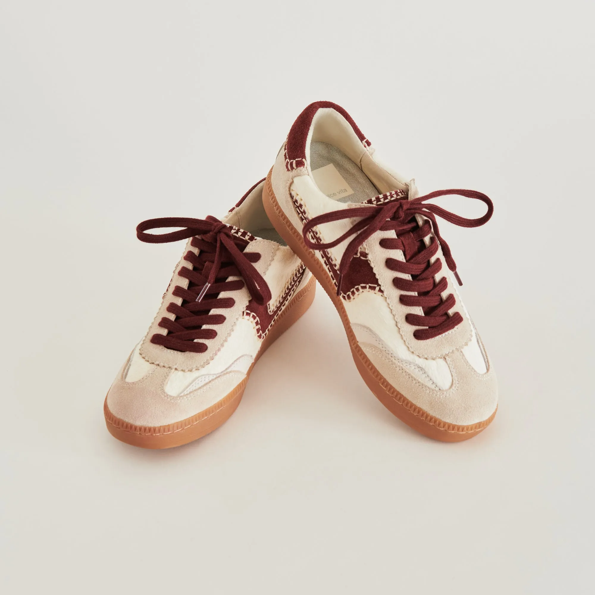 AVIS CHAUSSURES STITCH BLANCHES ROUGES EN POIL DE VEAU