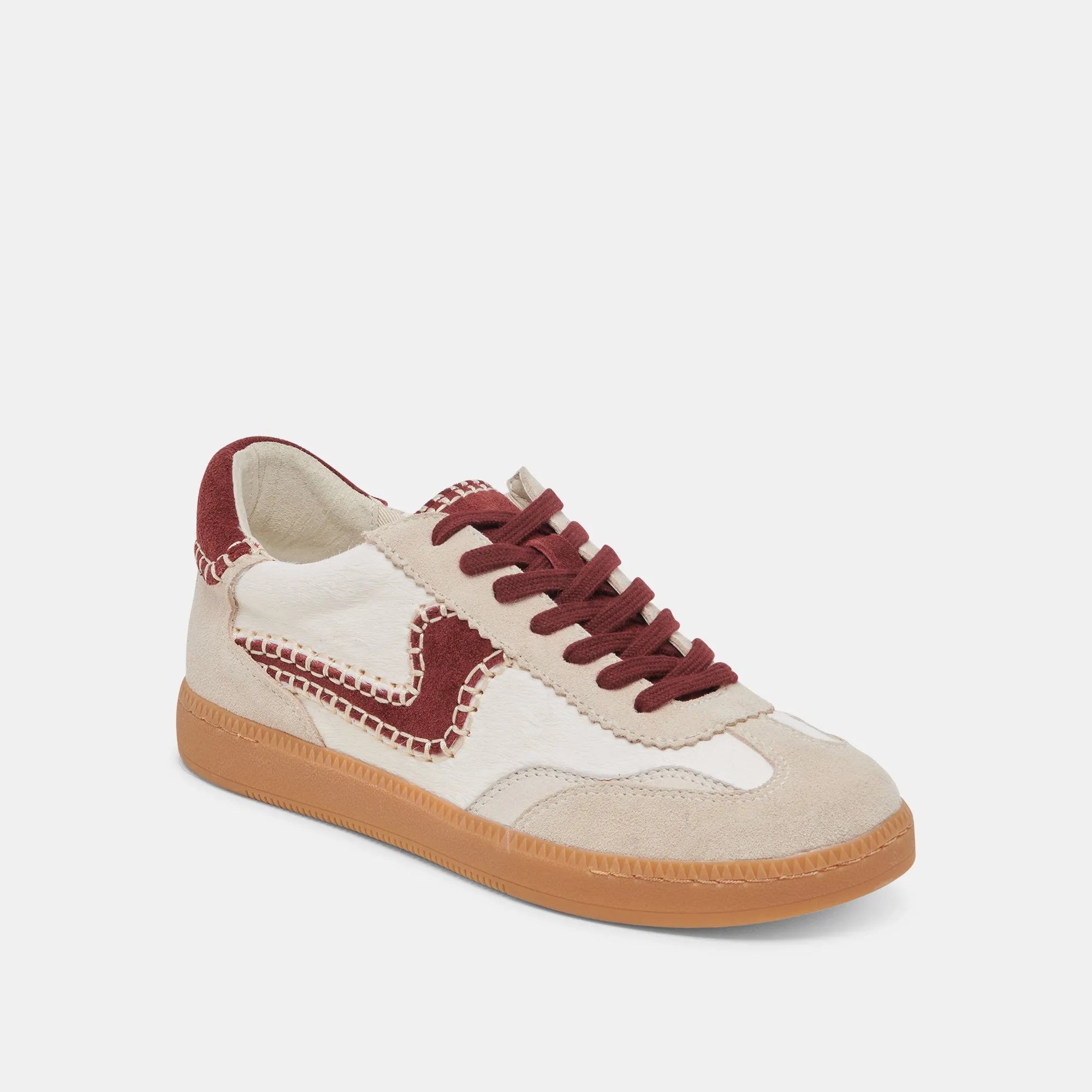 AVIS CHAUSSURES STITCH BLANCHES ROUGES EN POIL DE VEAU