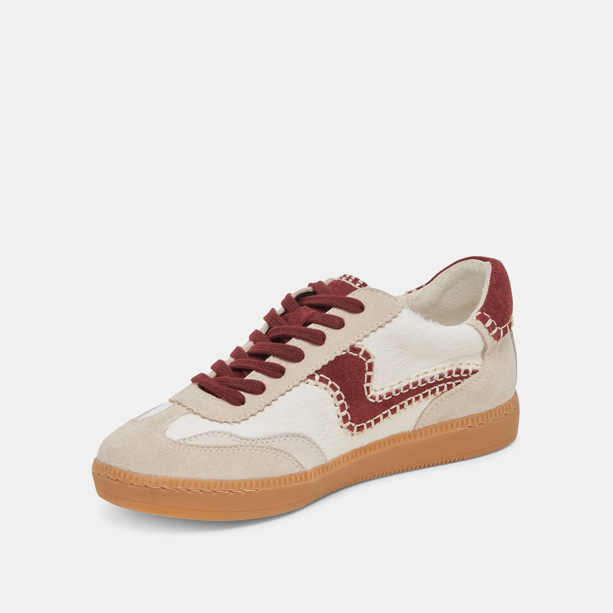 AVIS CHAUSSURES STITCH BLANCHES ROUGES EN POIL DE VEAU