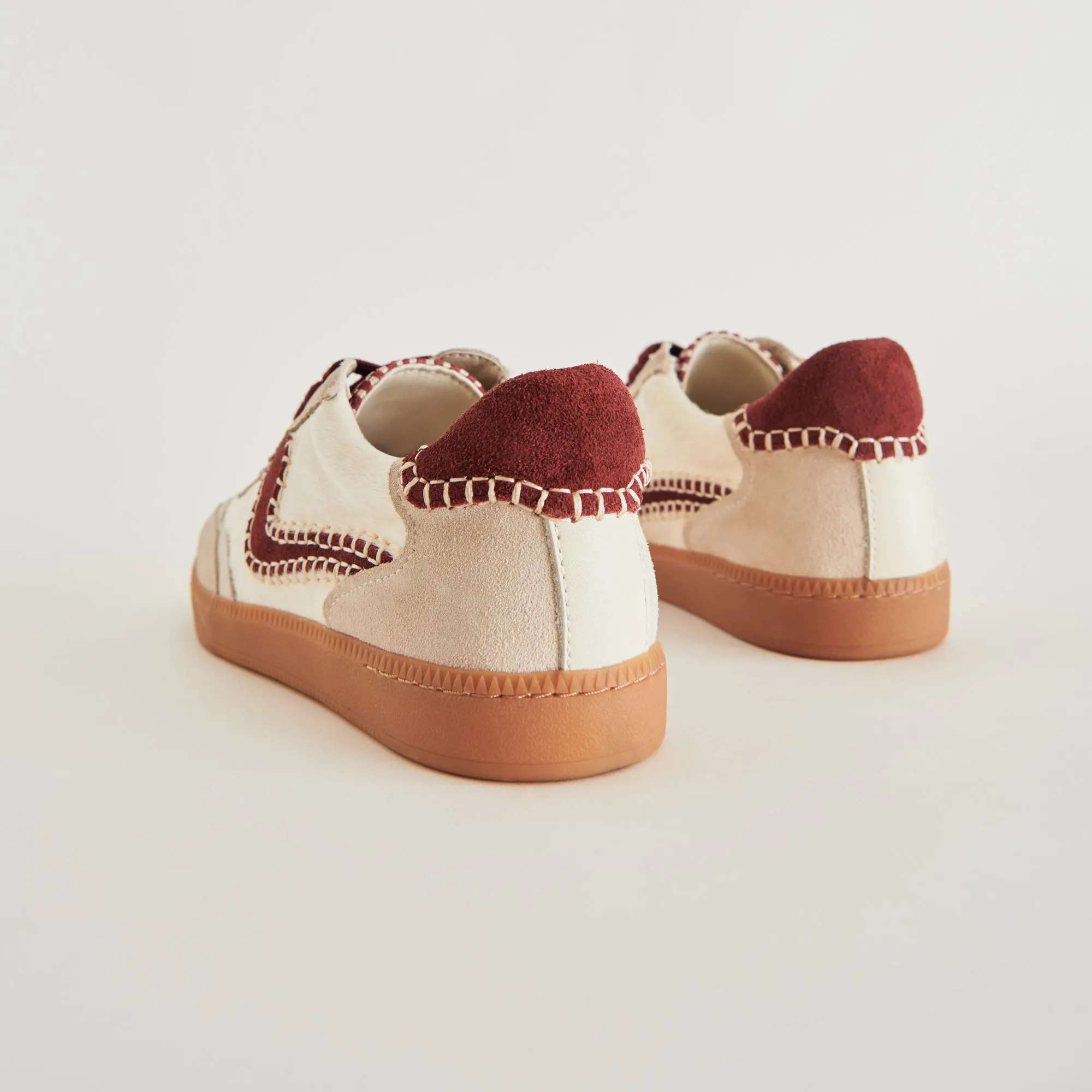 AVIS CHAUSSURES STITCH BLANCHES ROUGES EN POIL DE VEAU
