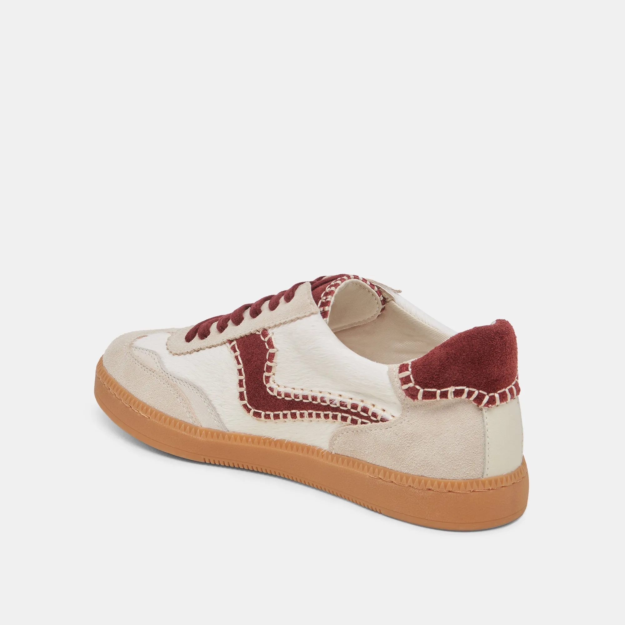 AVIS CHAUSSURES STITCH BLANCHES ROUGES EN POIL DE VEAU