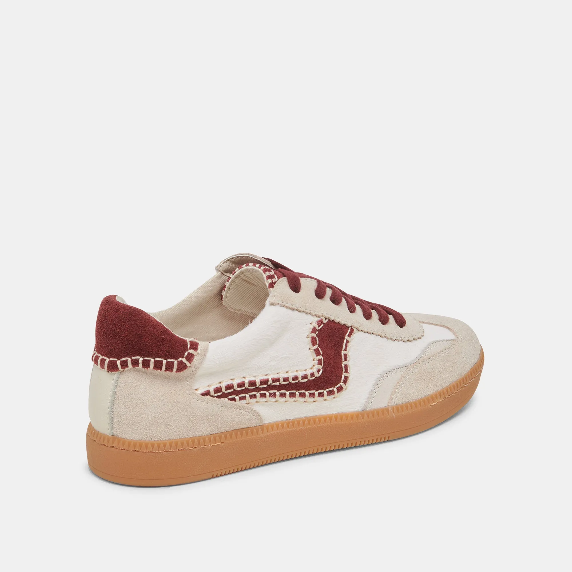 AVIS CHAUSSURES STITCH BLANCHES ROUGES EN POIL DE VEAU